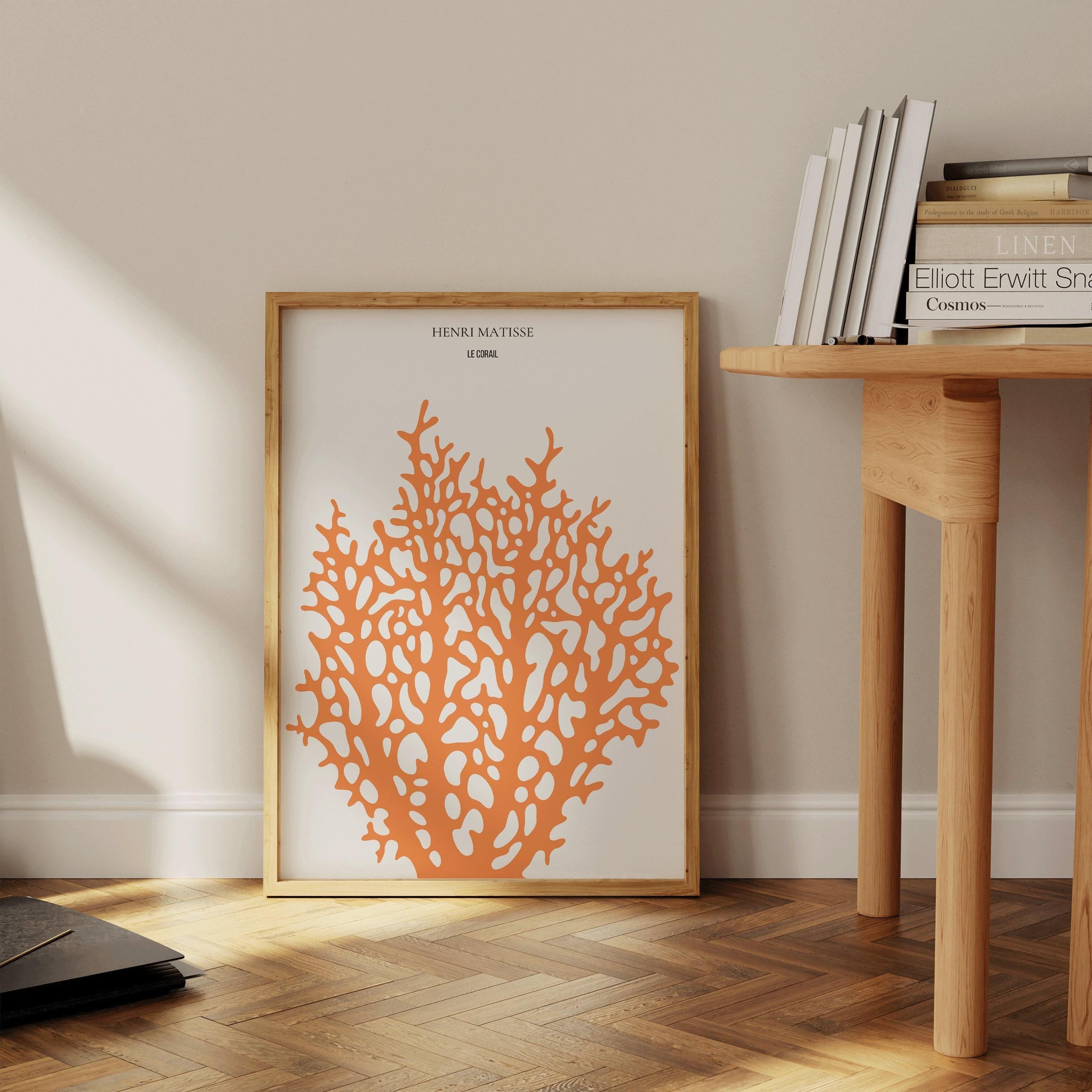 Henri Matisse - Le Corail 'Coral' | Exhibition Poster in Orange (available handframed or unframed) - 9ArtPrints