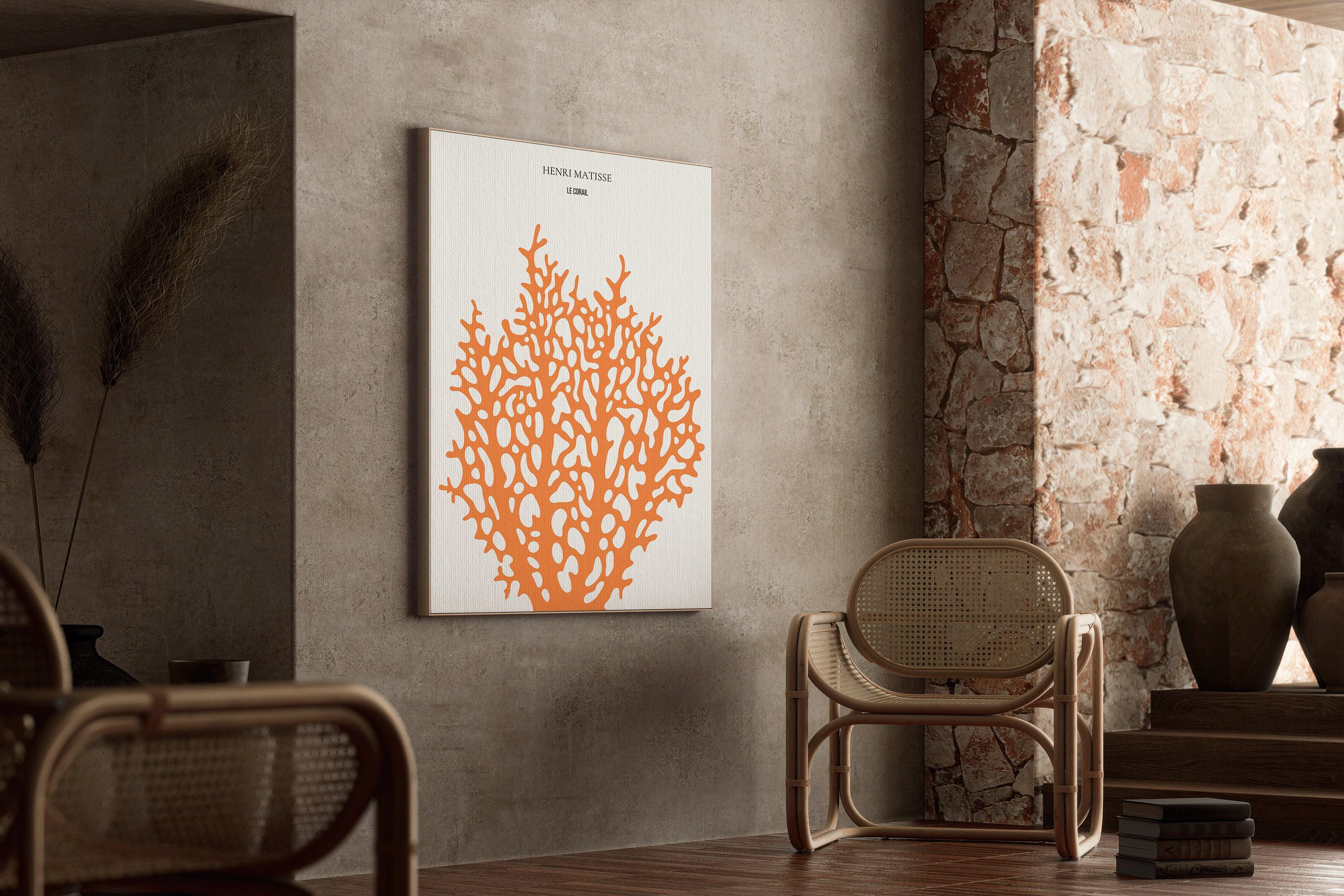 Henri Matisse - Le Corail 'Coral' | Exhibition Poster in Orange (available handframed or unframed) - 9ArtPrints