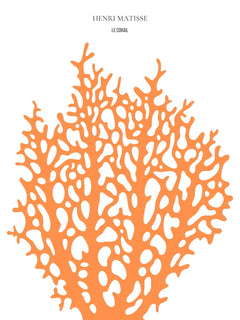 Henri Matisse — Le Corail | Exhibition Poster in Orange
