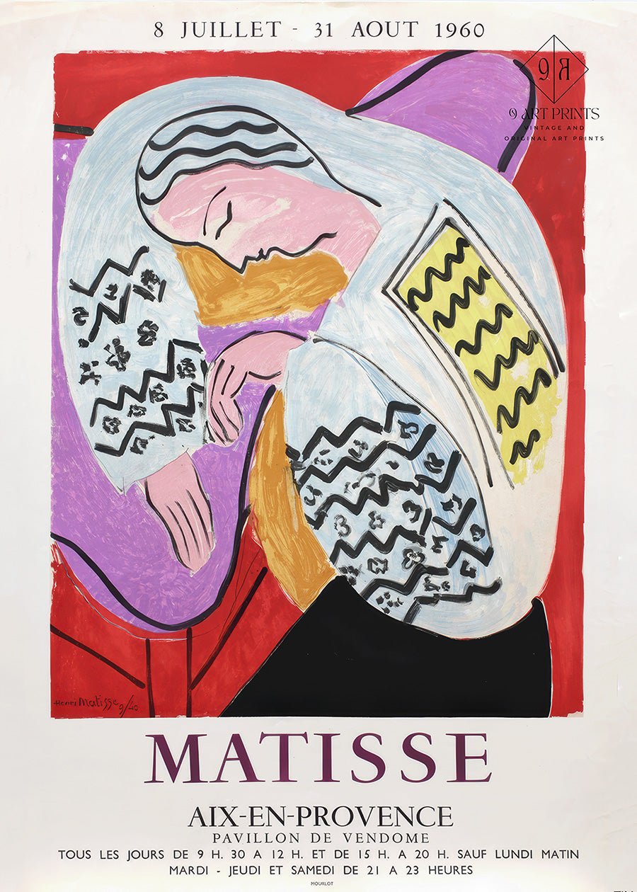 Henri Matisse - Le Rêve Exhibition Giclée Print (Framed or Unframed) - 9ArtPrints