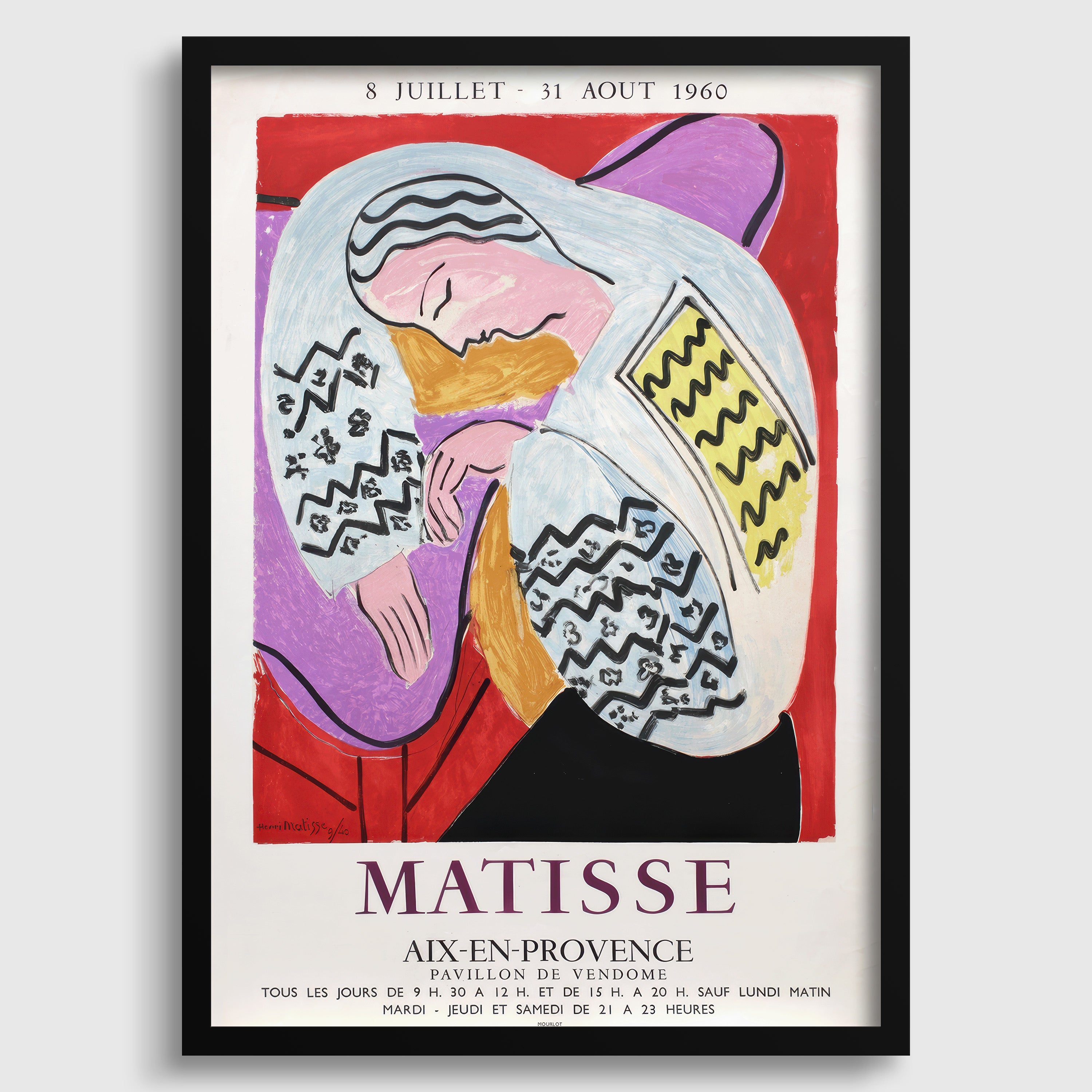 Henri Matisse - Le R√™ve Exhibition Giclee Print (Framed or Unframed) - 9ArtPrints