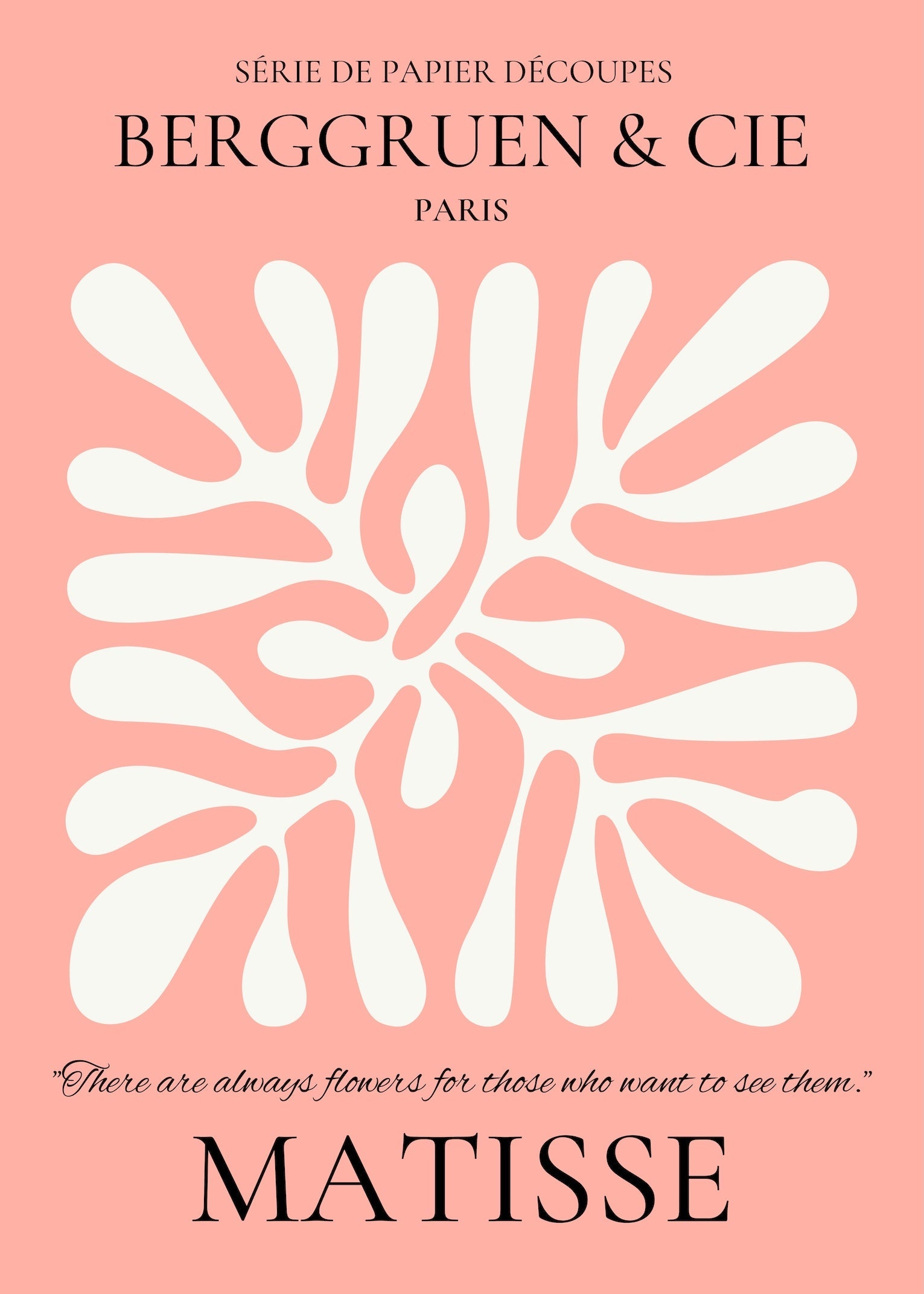 Henri Matisse — Leaf | Papiers Découpés Exhibition Print in Pink - 9ArtPrints