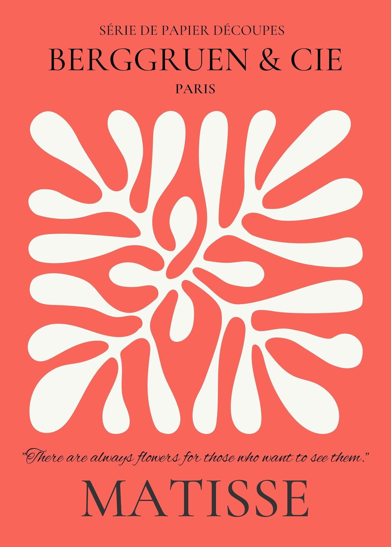 Henri Matisse — Leaf | Papiers Découpés Exhibition Print in Red - 9ArtPrints