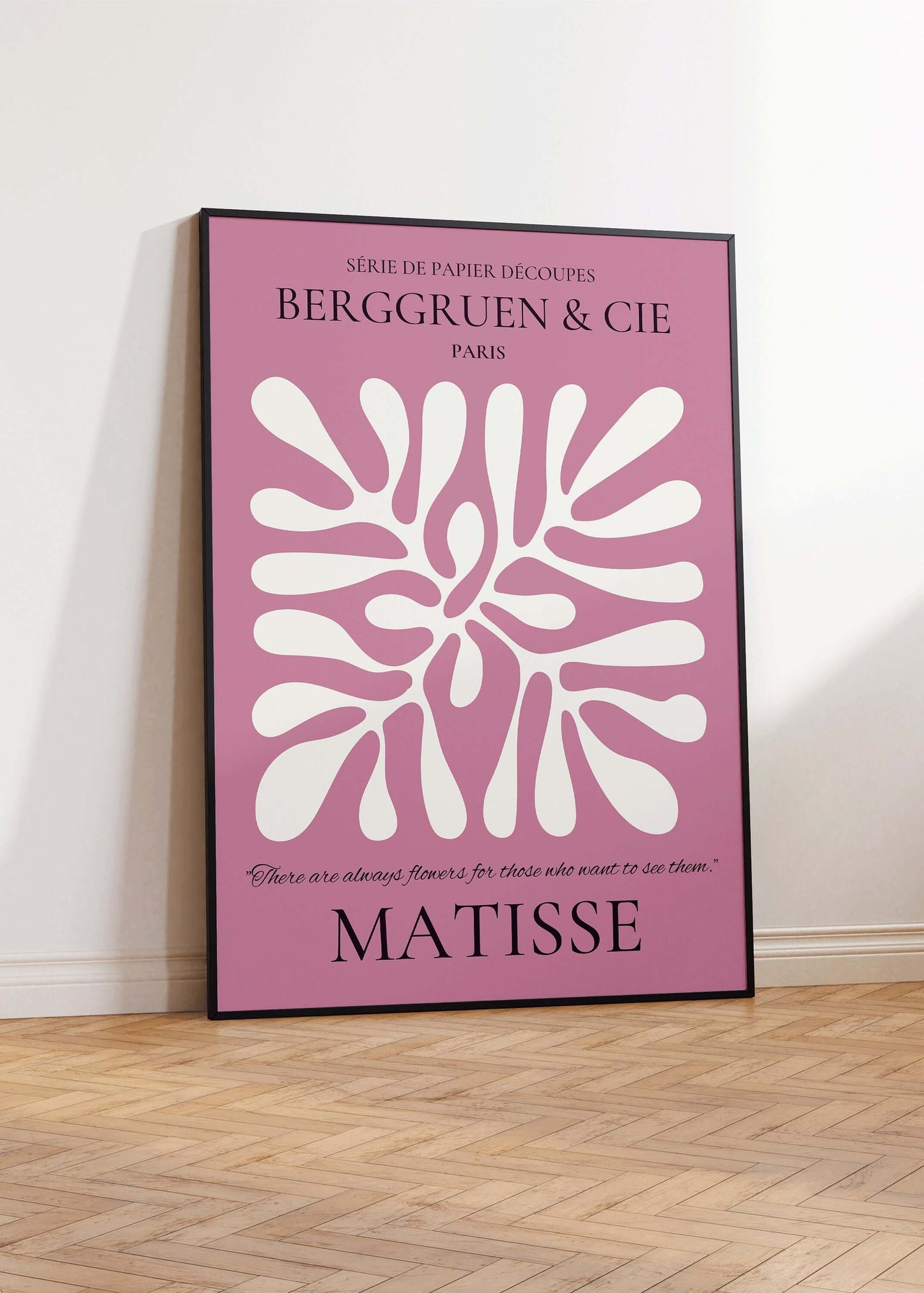 Henri Matisse - Leaf Poster Papier Decoupes | Exhibition Poster in Lilac Famous Painting (available framed or unframed) - 9ArtPrints