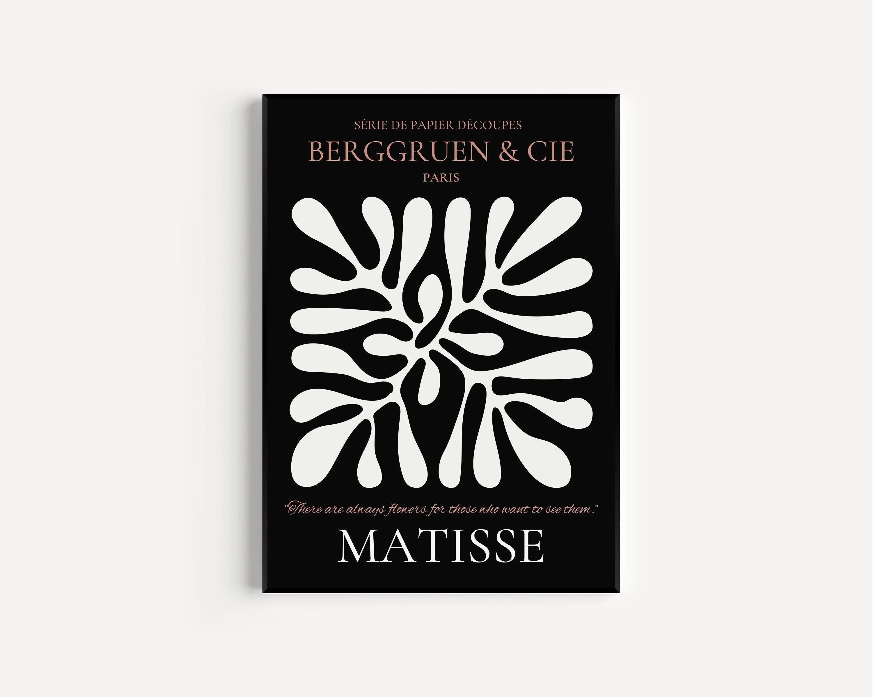 Henri Matisse Leaf Print: Black & Brown Exhibition Poster, Fine Art Giclee - 9ArtPrints
