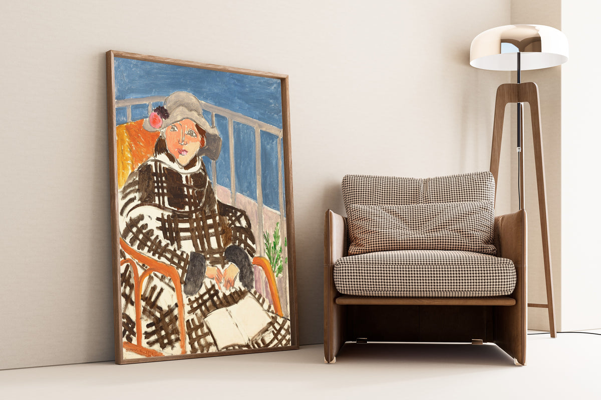 Henri Matisse — Mademoiselle Matisse in a Scottish Coat | Fine Art Print - 9ArtPrints