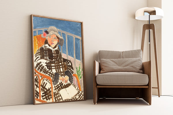 Henri Matisse — Mademoiselle Matisse in a Scottish Coat | Fine Art Print