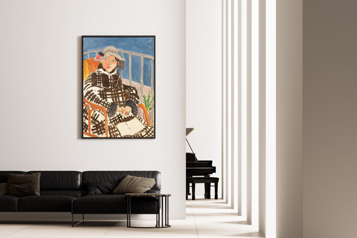 Henri Matisse — Mademoiselle Matisse in a Scottish Coat | Fine Art Print - 9ArtPrints