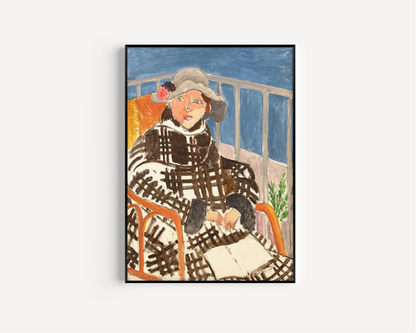 Henri Matisse — Mademoiselle Matisse in a Scottish Coat | Fine Art Print