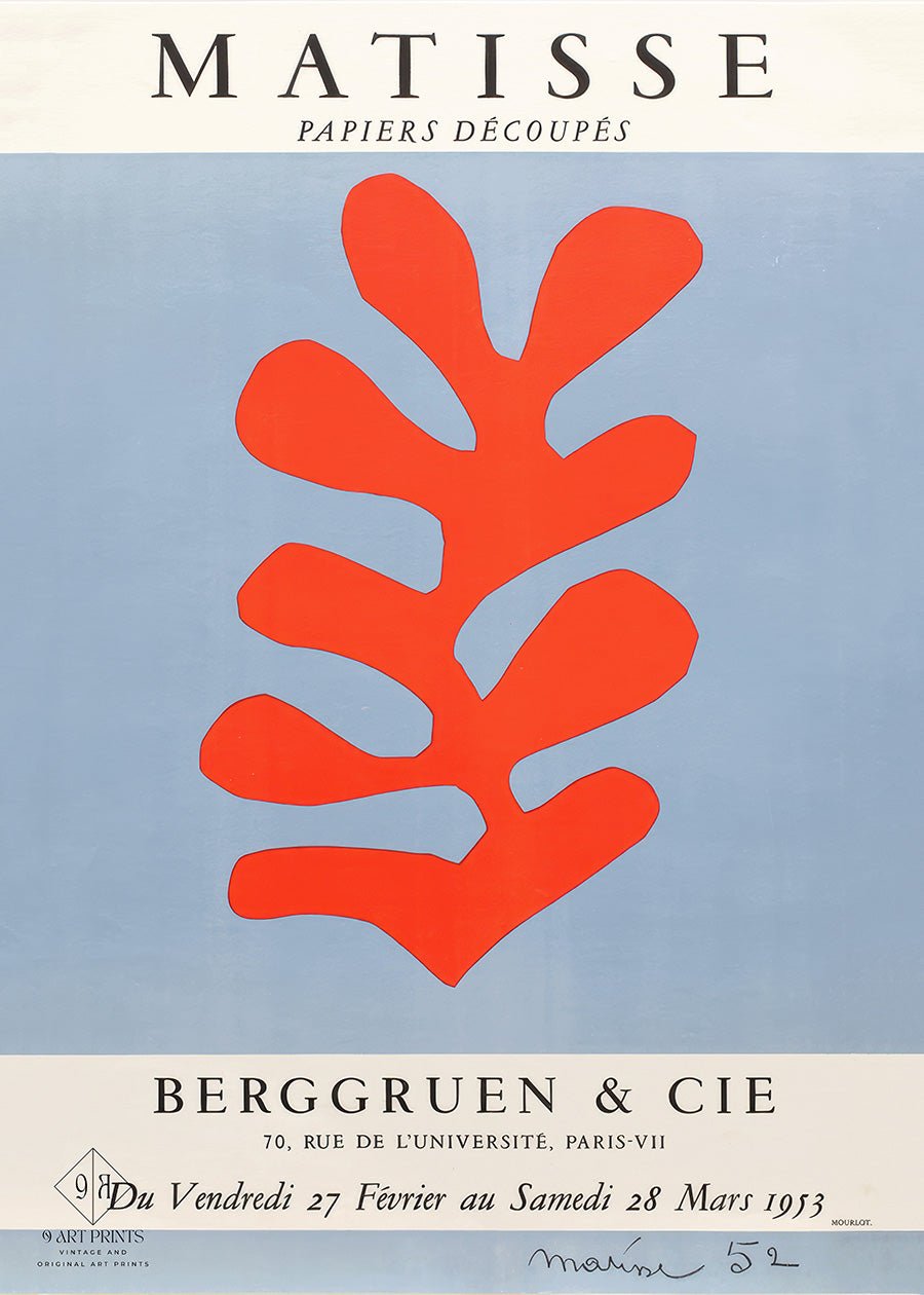 Henri Matisse 'Papier Decoupes' Exhibition Giclée Print (Framed or Unframed) - 9ArtPrints