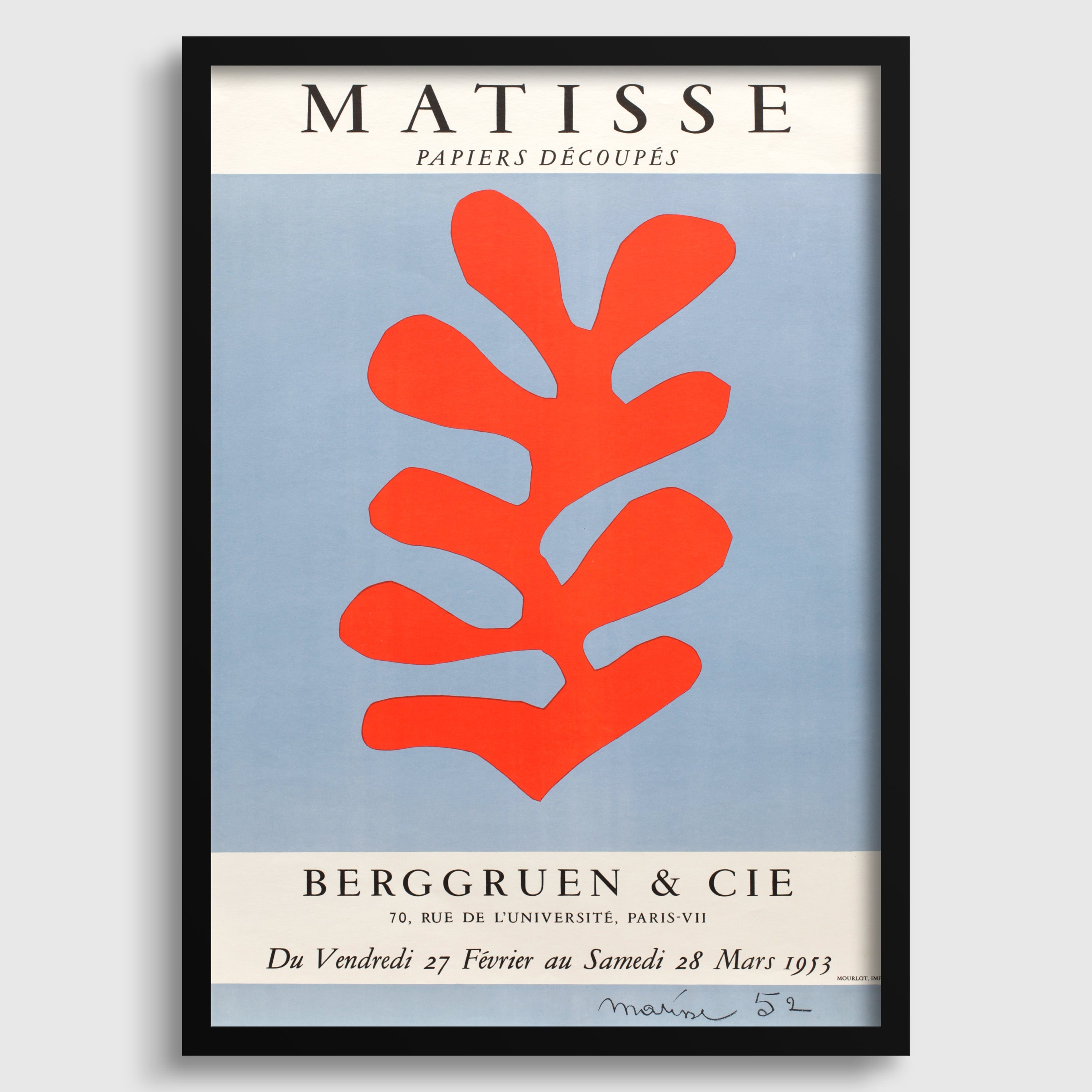 Henri Matisse 'Papier Decoupes' Exhibition Giclee Print (Framed or Unframed) - 9ArtPrints