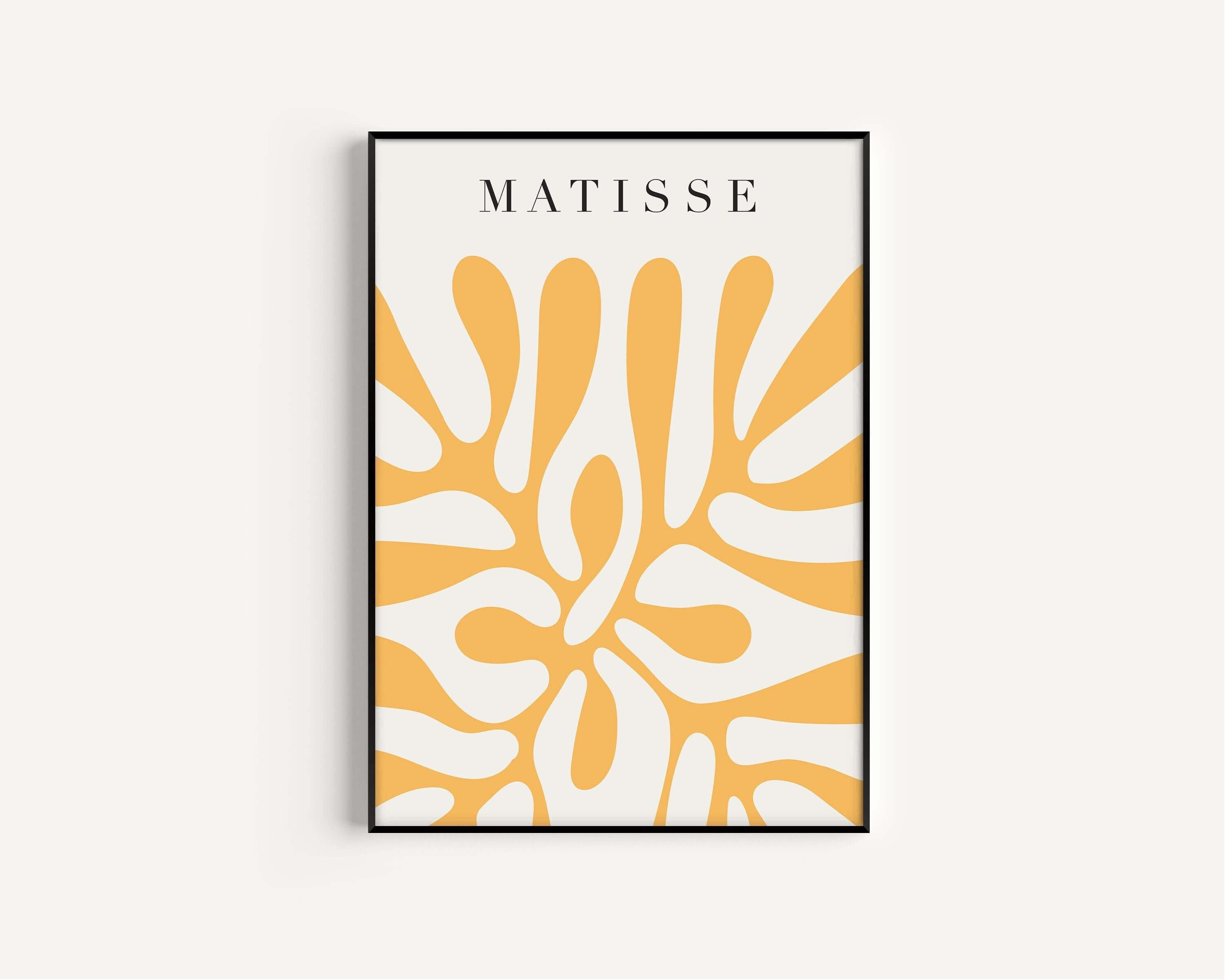 Henri Matisse - Papier Decoupes in Yellow | Famous Art (available framed or unframed) - 9ArtPrints