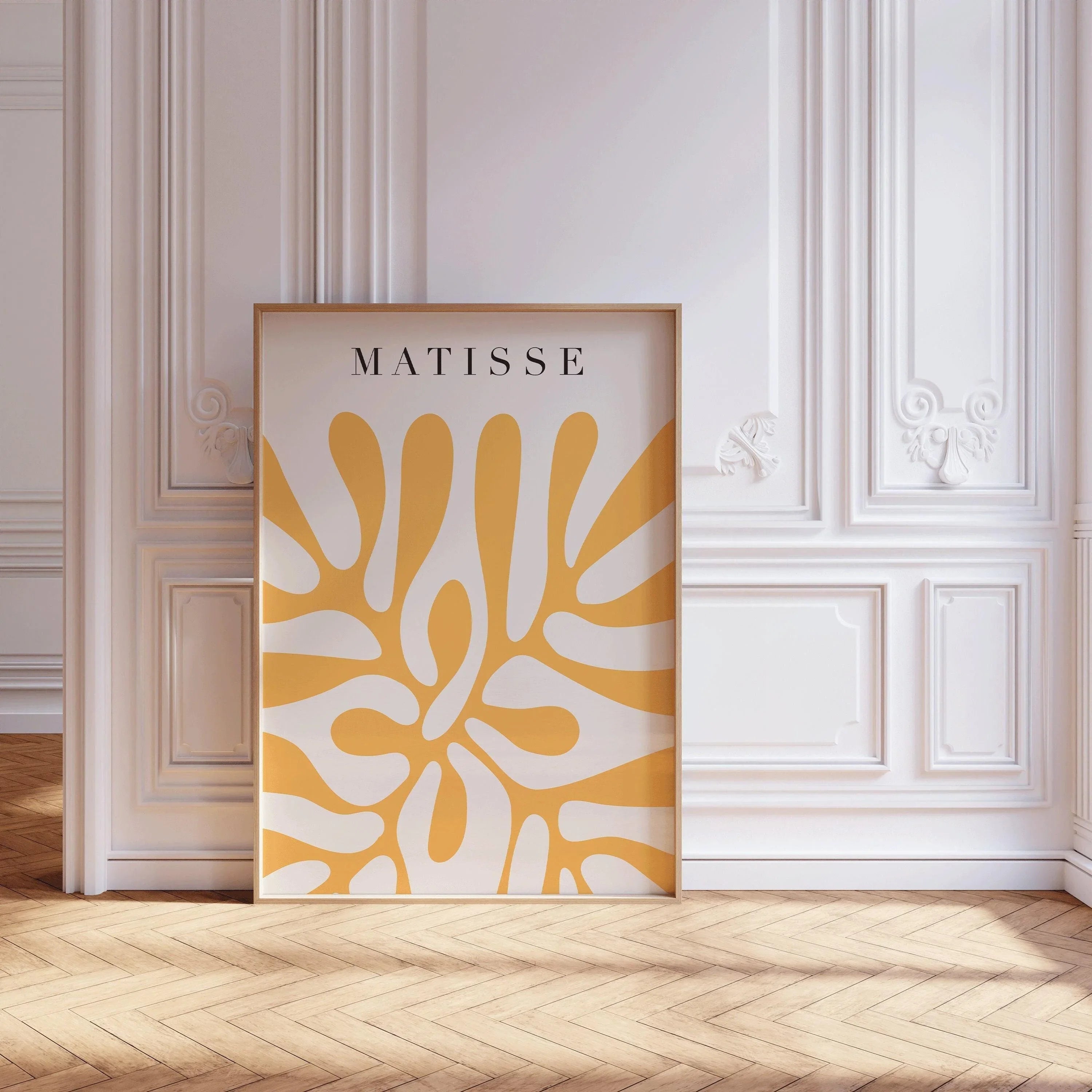 Henri Matisse - Papier Decoupes in Yellow | Famous Art (available handframed or unframed) - 9ArtPrints