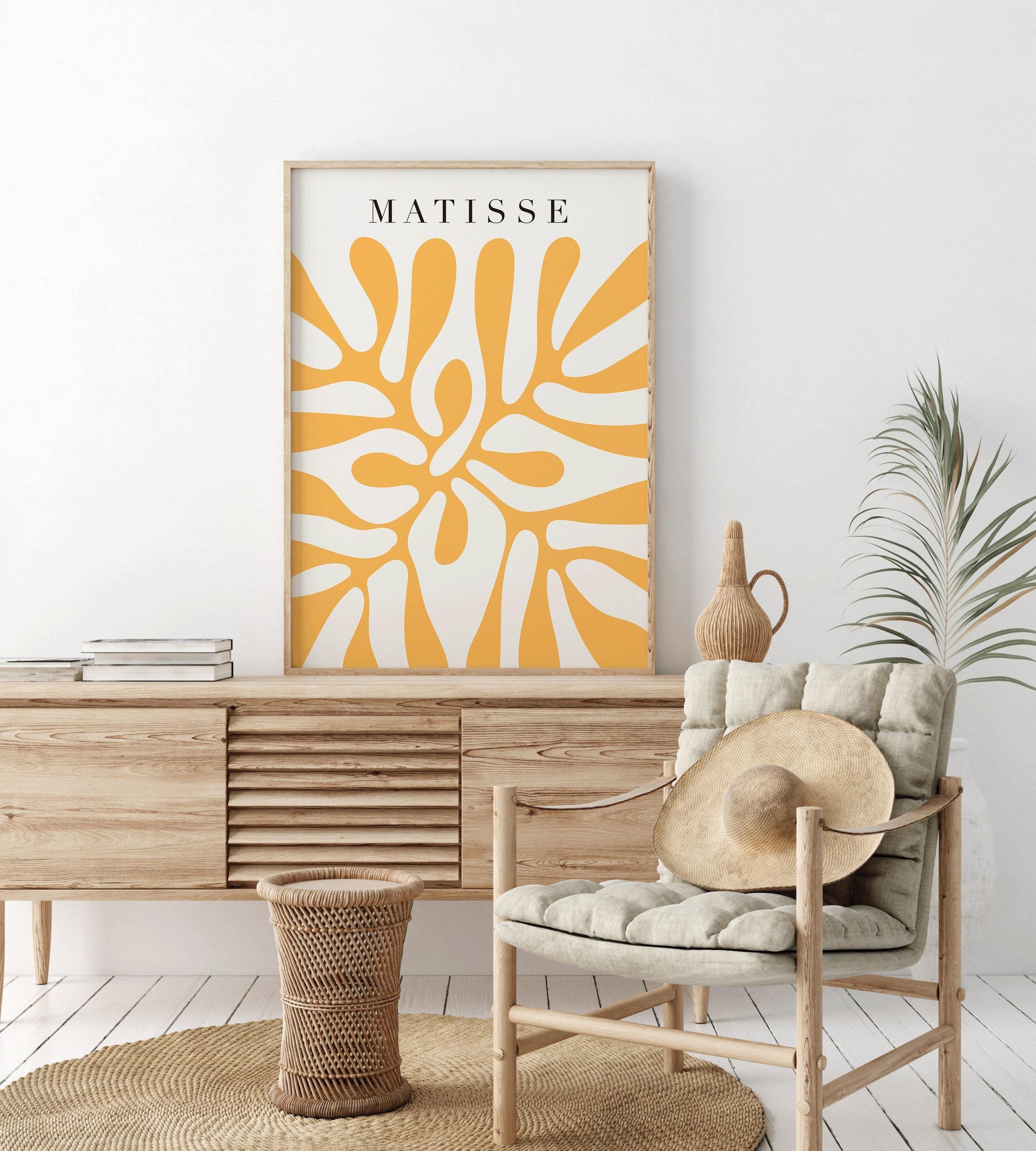 Henri Matisse - Papier Decoupes in Yellow | Famous Art (available handframed or unframed) - 9ArtPrints