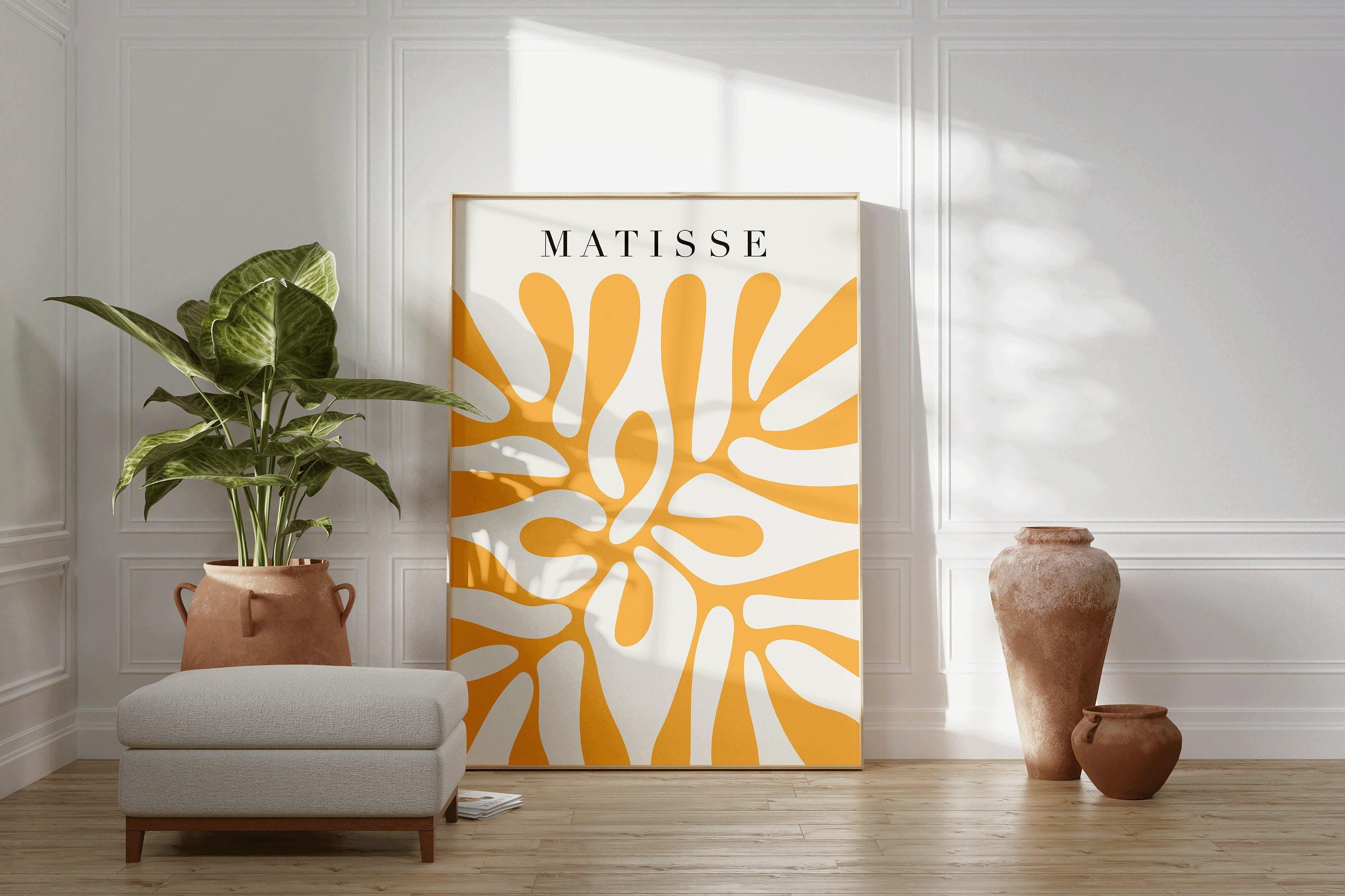 Henri Matisse - Papier Decoupes in Yellow | Famous Art (available handframed or unframed) - 9ArtPrints