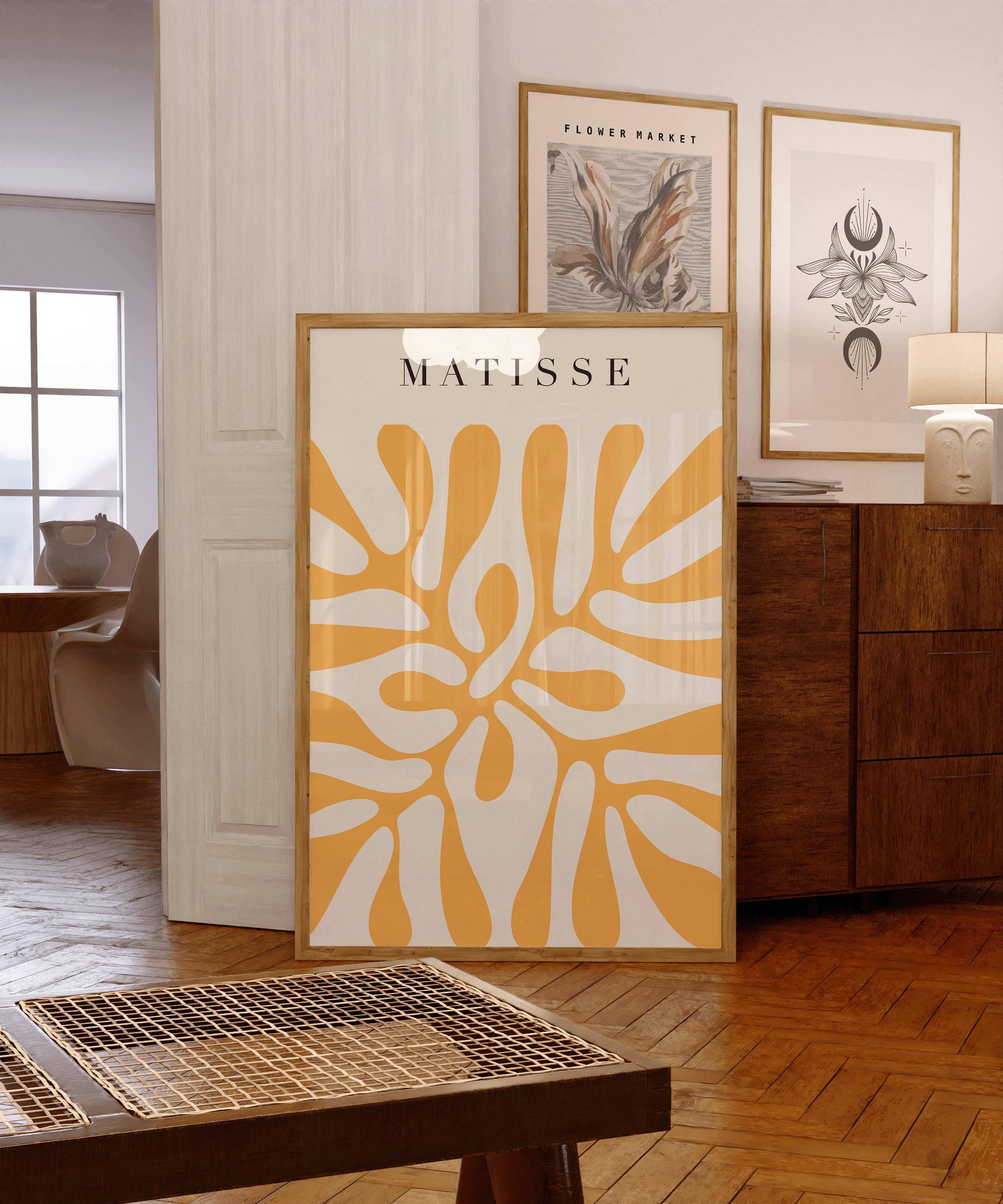 Henri Matisse - Papier Decoupes in Yellow | Famous Art (available handframed or unframed) - 9ArtPrints