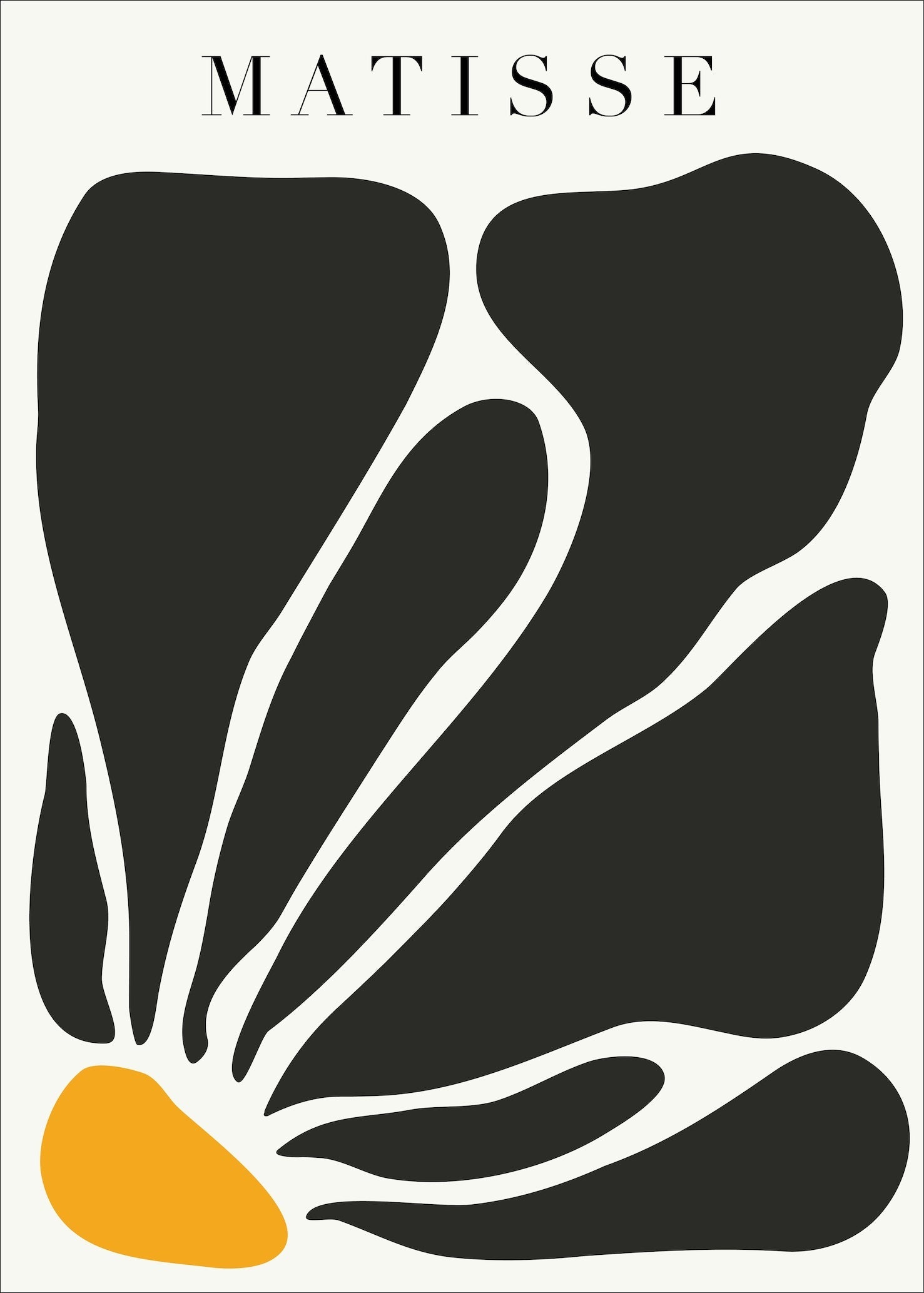Henri Matisse — Papiers Découpés Black Flower | Cut - Paper Fine Art - 9ArtPrints