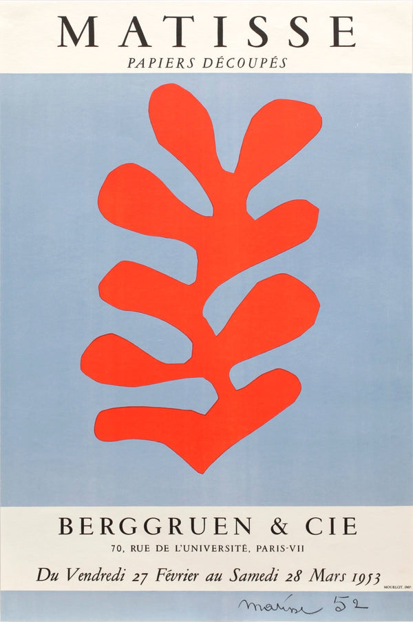 Henri Matisse — Papiers Découpés | Mourlot Exhibition Poster