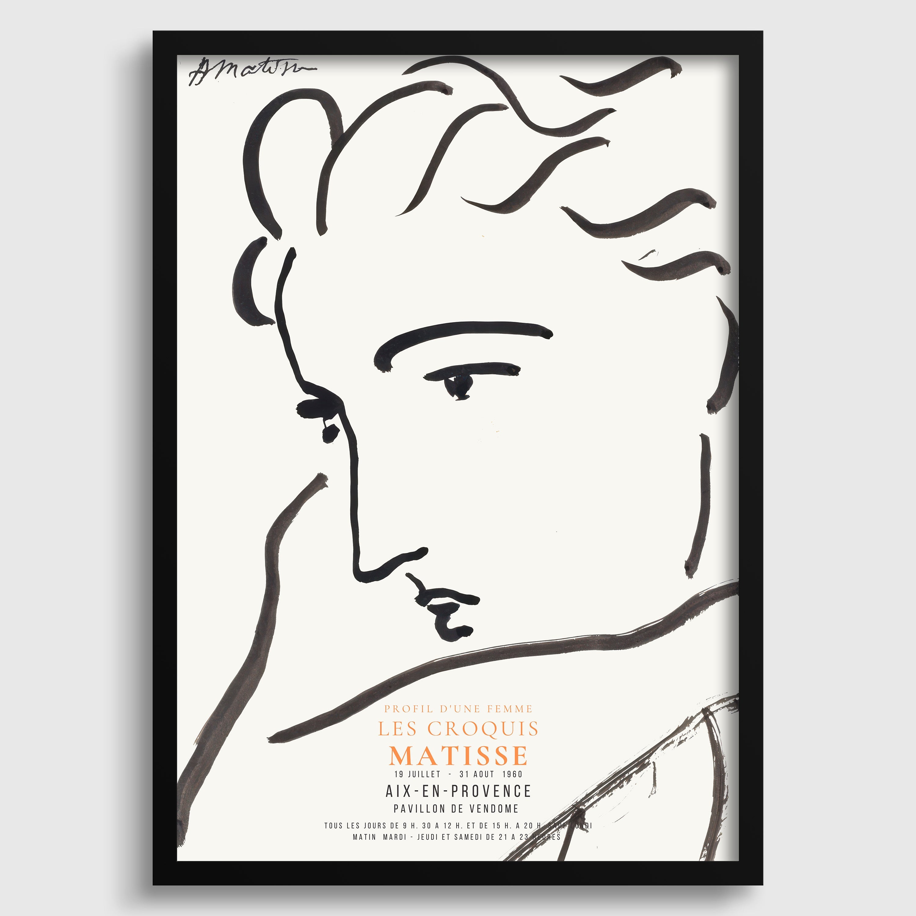 Henri Matisse - Profile of a Woman | Famous Sketch Art