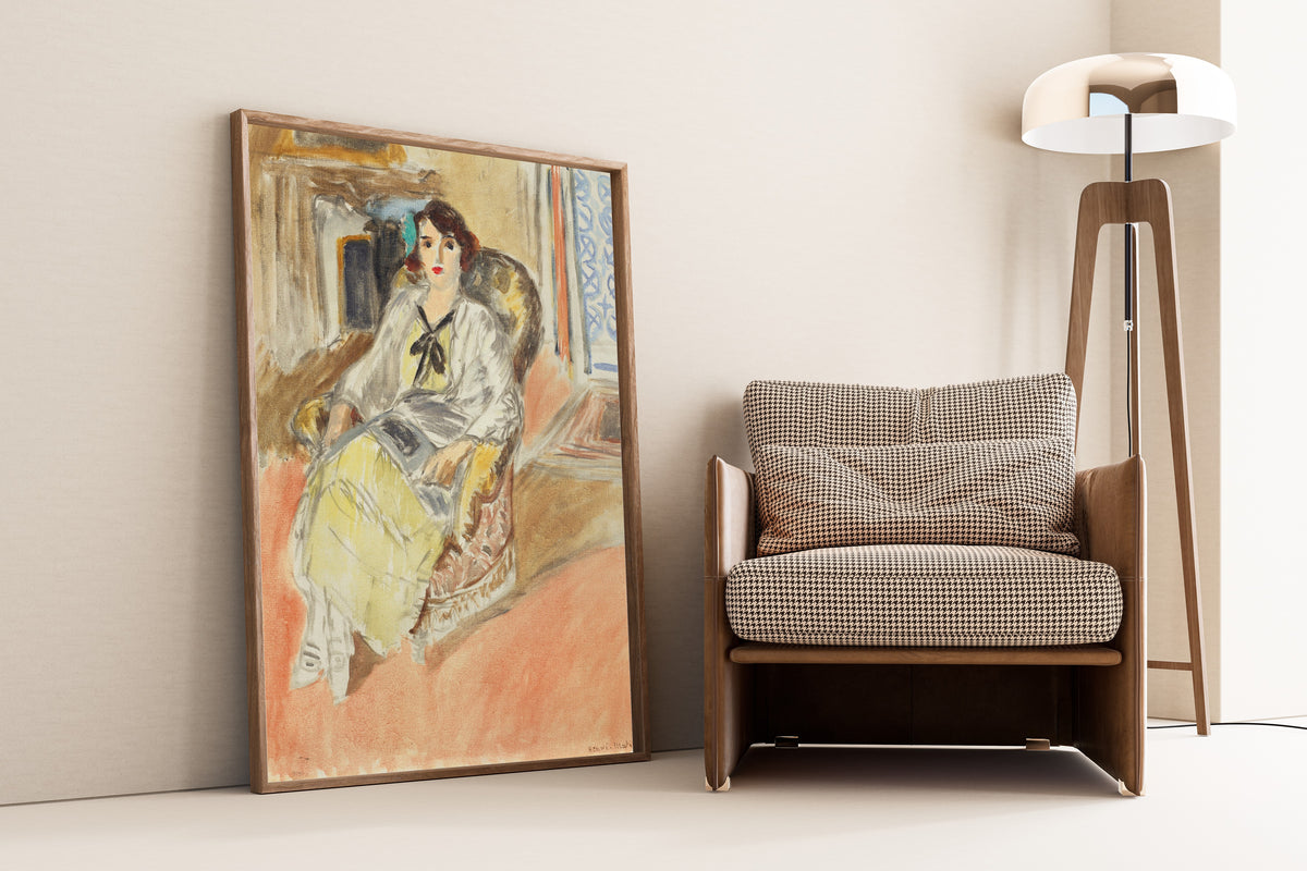 Henri Matisse — Seated Girl, Yellow Dress | Fine Art Print - 9ArtPrints