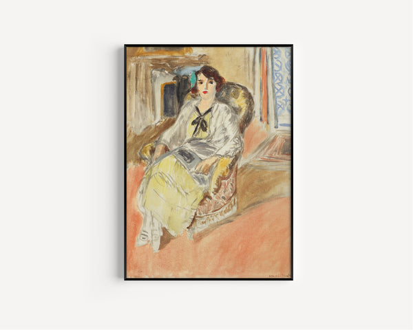 Henri Matisse — Seated Girl, Yellow Dress | Fine Art Print