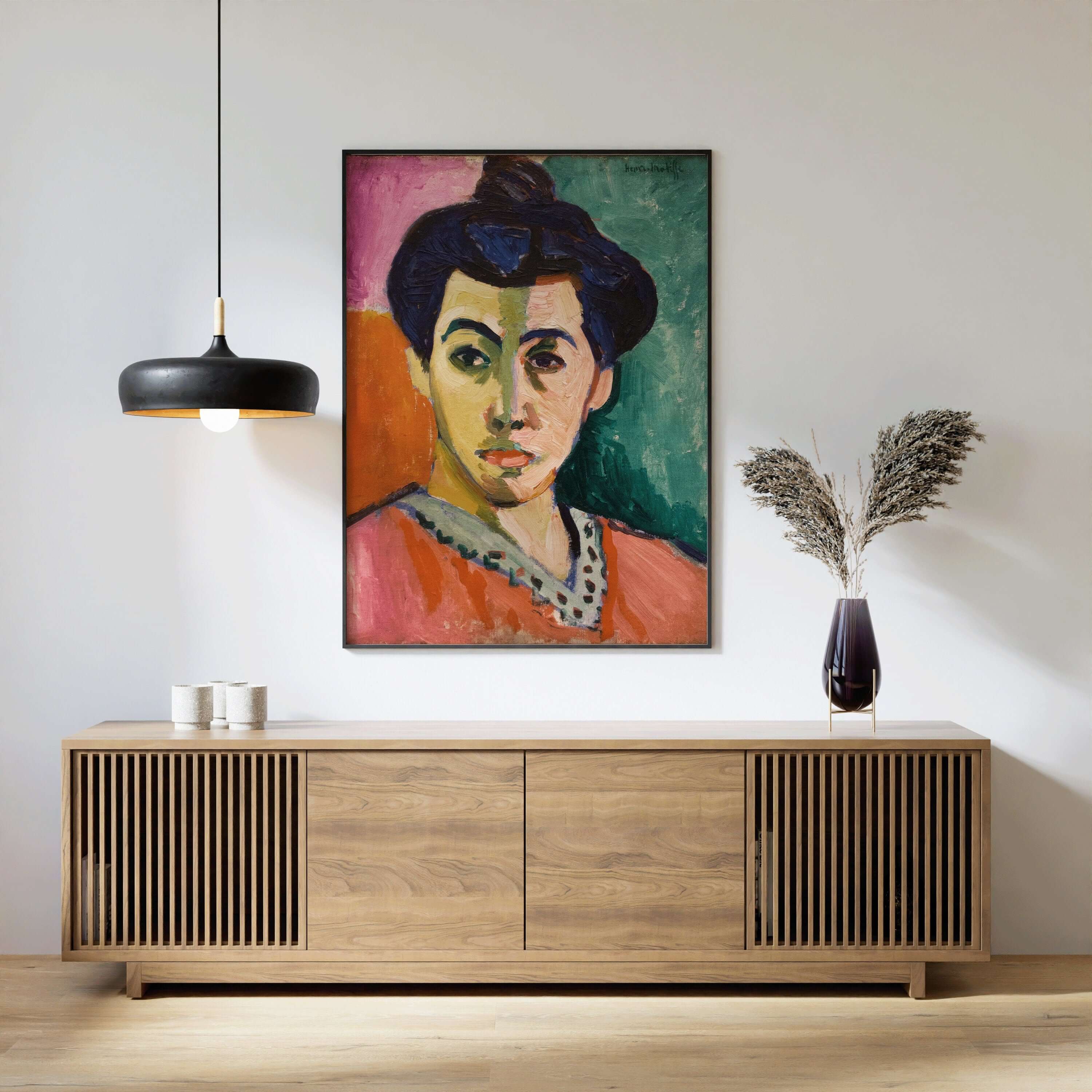 Henri Matisse - The Green Stripe | Famous Art Madame Matisse (available framed or unframed) - 9ArtPrints