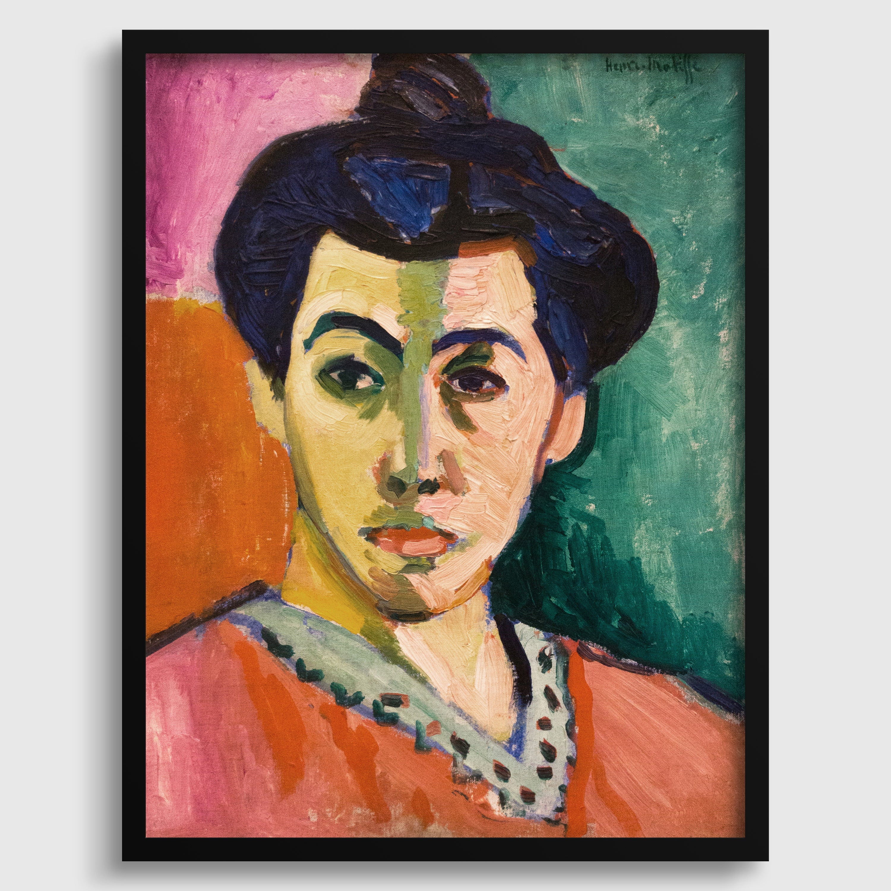 Henri Matisse - The Green Stripe | Famous Art Madame Matisse
