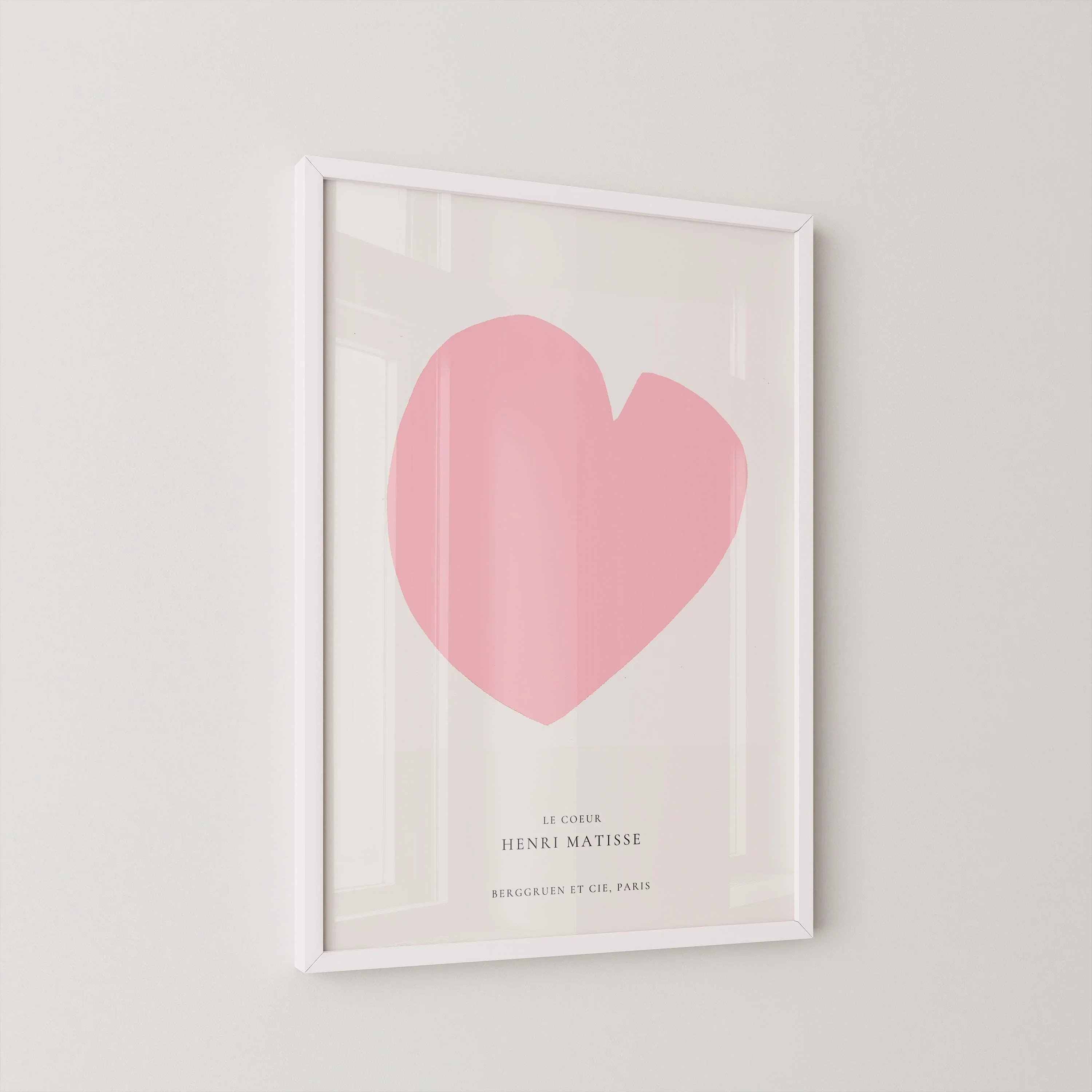 Henri Matisse 'The Heart' Giclee Art Print: Mid - Century Modern Pink - 9ArtPrints