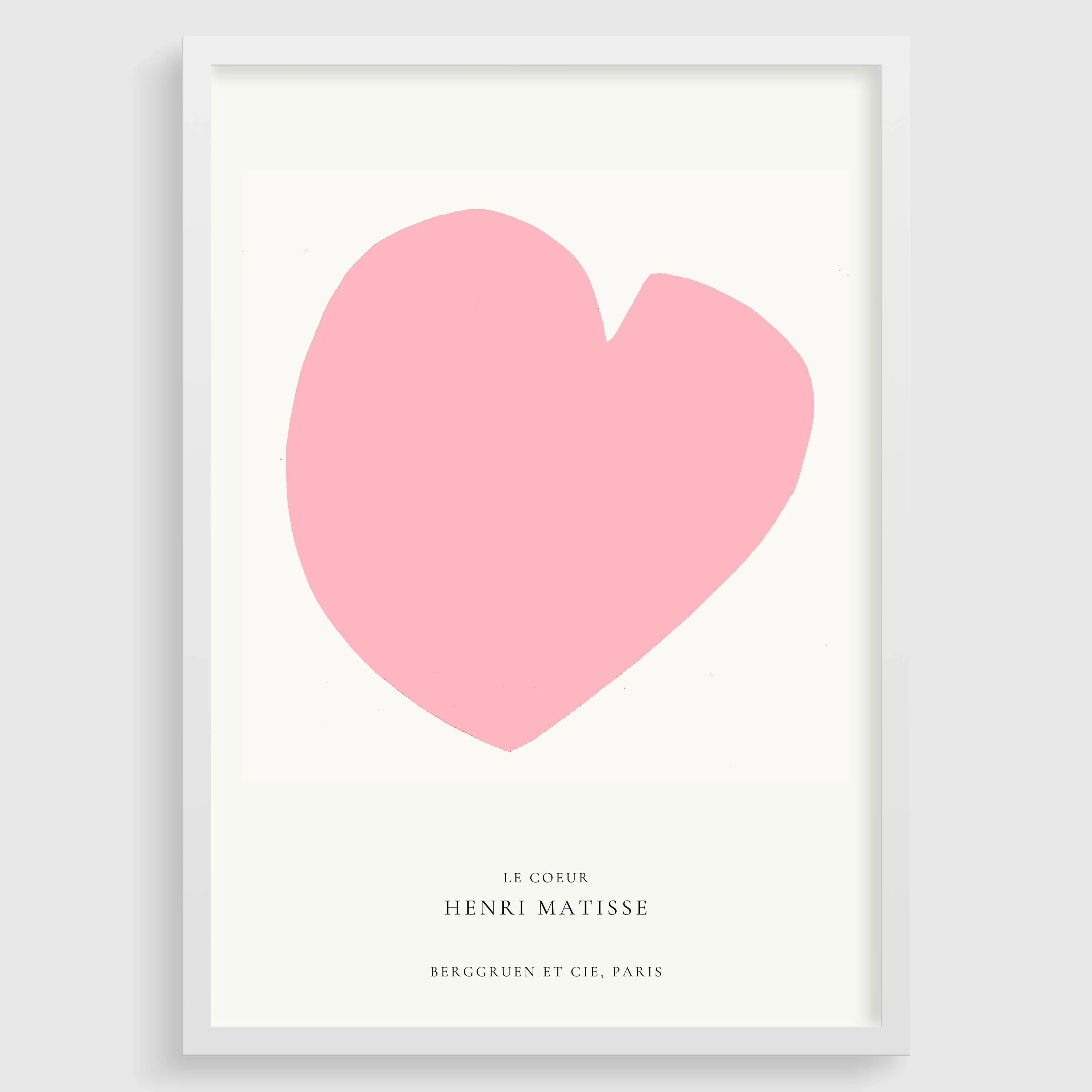 Henri Matisse 'The Heart' Giclee Art Print: Mid - Century Modern Pink - 9ArtPrints