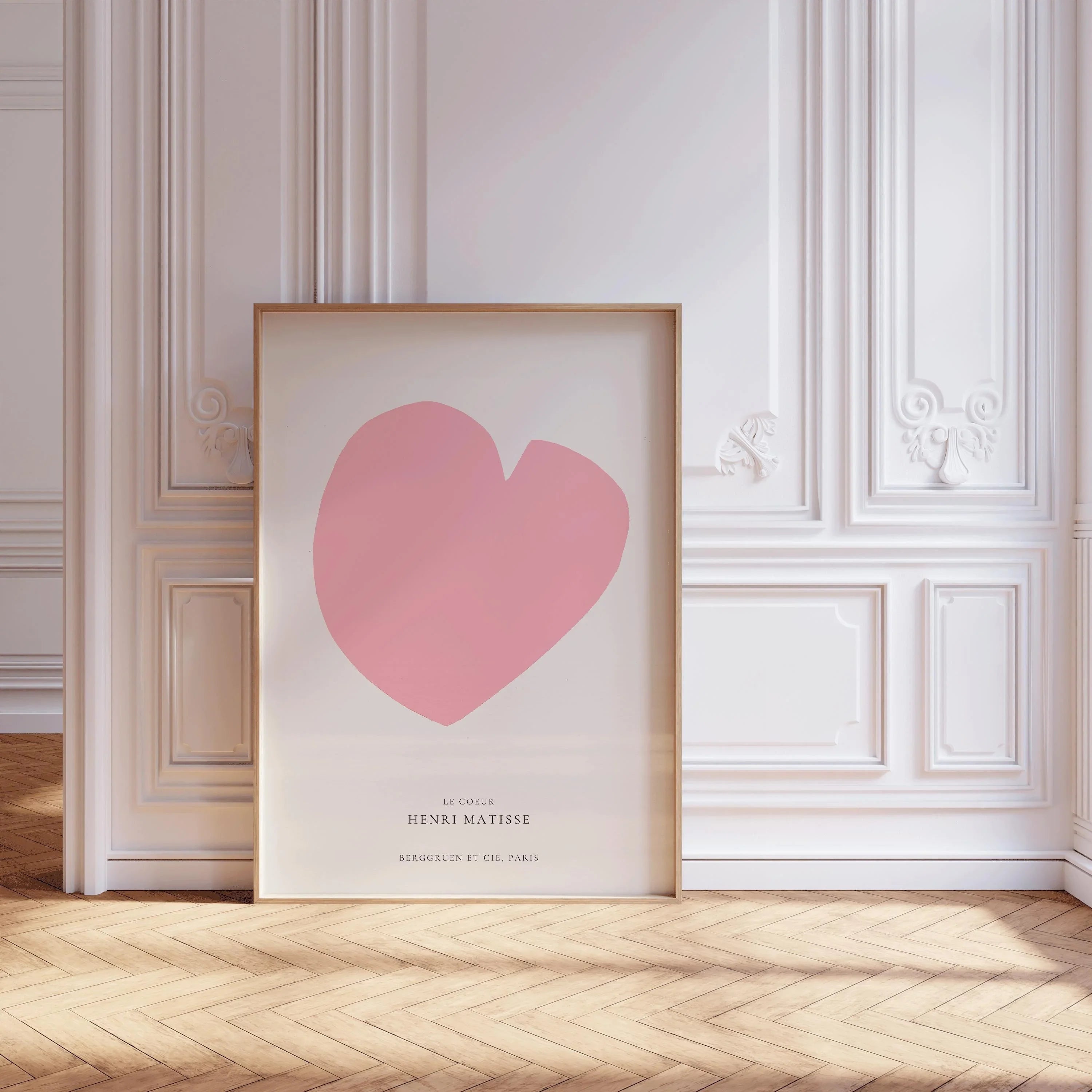 Henri Matisse 'The Heart' Giclee Art Print: Mid - Century Modern Pink - 9ArtPrints