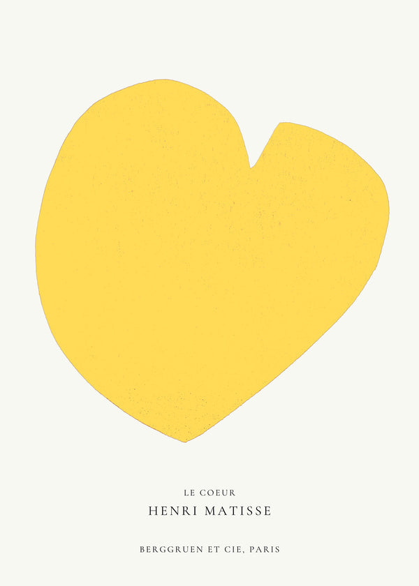Henri Matisse — The Heart (Le Coeur) | Papiers Découpés in Lemon Yellow