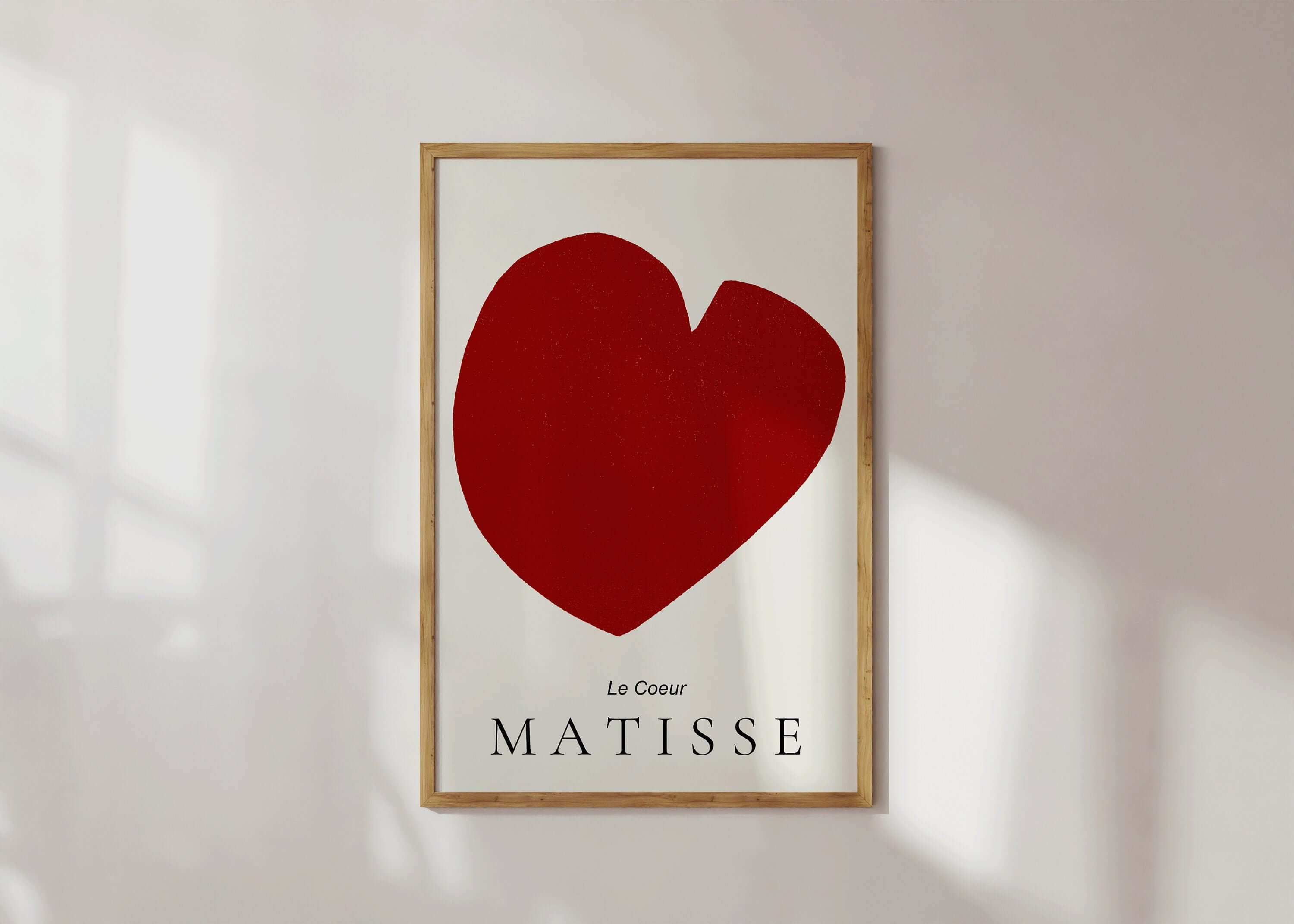 Henri Matisse - The Heart (Le Coeur) | Famous Art in Red (available framed or unframed) - 9ArtPrints