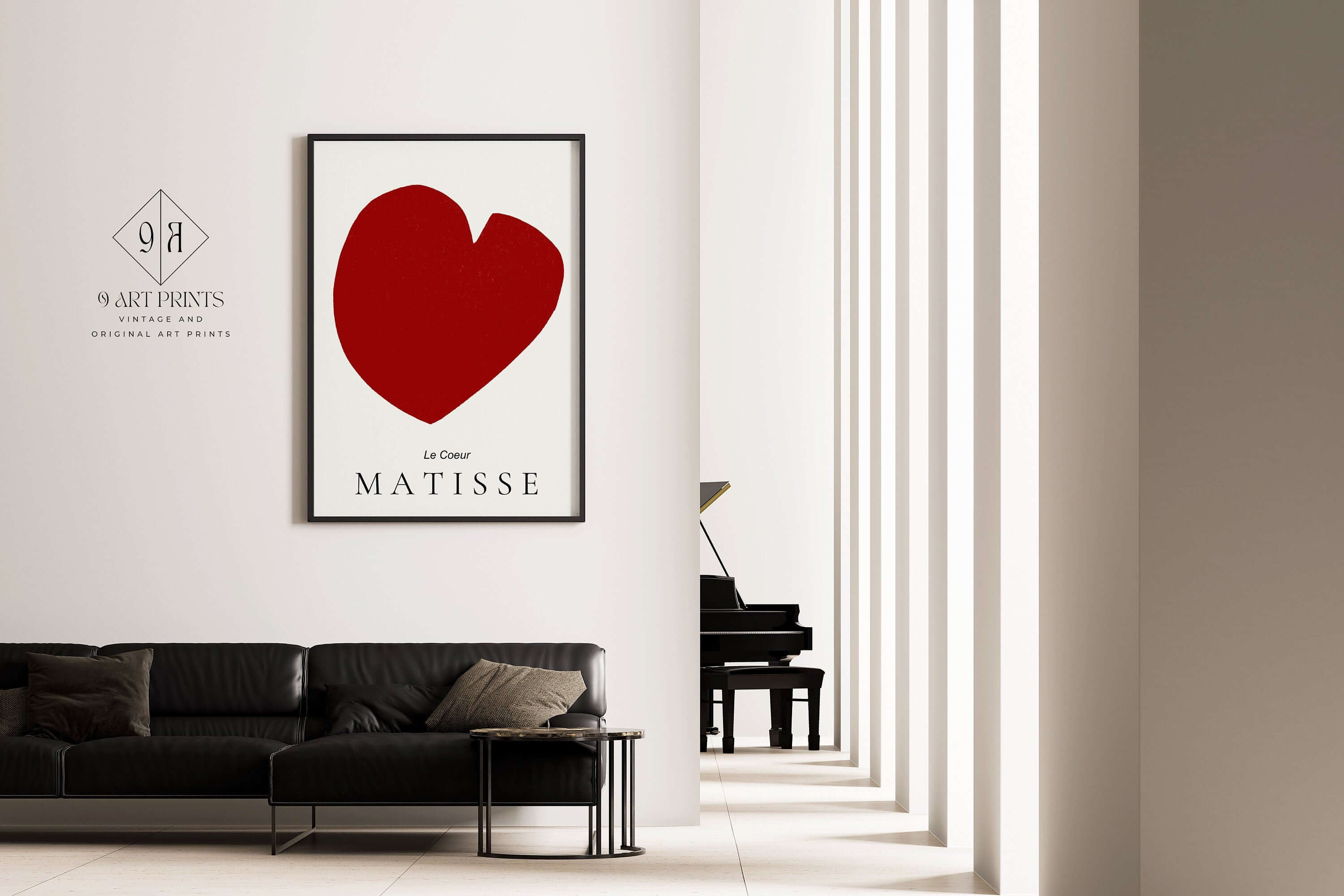 Henri Matisse - The Heart (Le Coeur) | Famous Art in Red (available framed or unframed) - 9ArtPrints