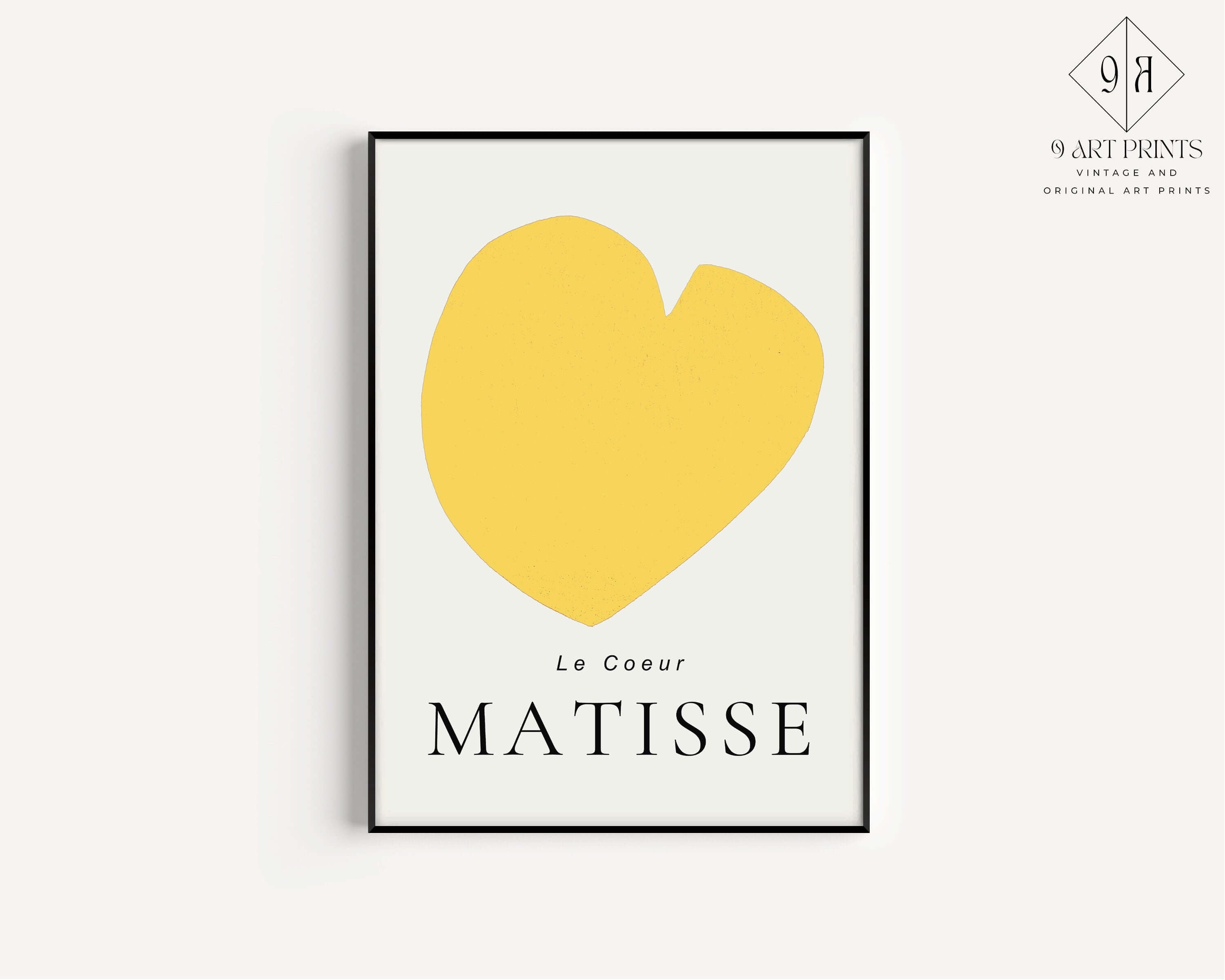 Henri Matisse - The Heart (Le Coeur) | Famous Art in Yellow (available framed or unframed) - 9ArtPrints