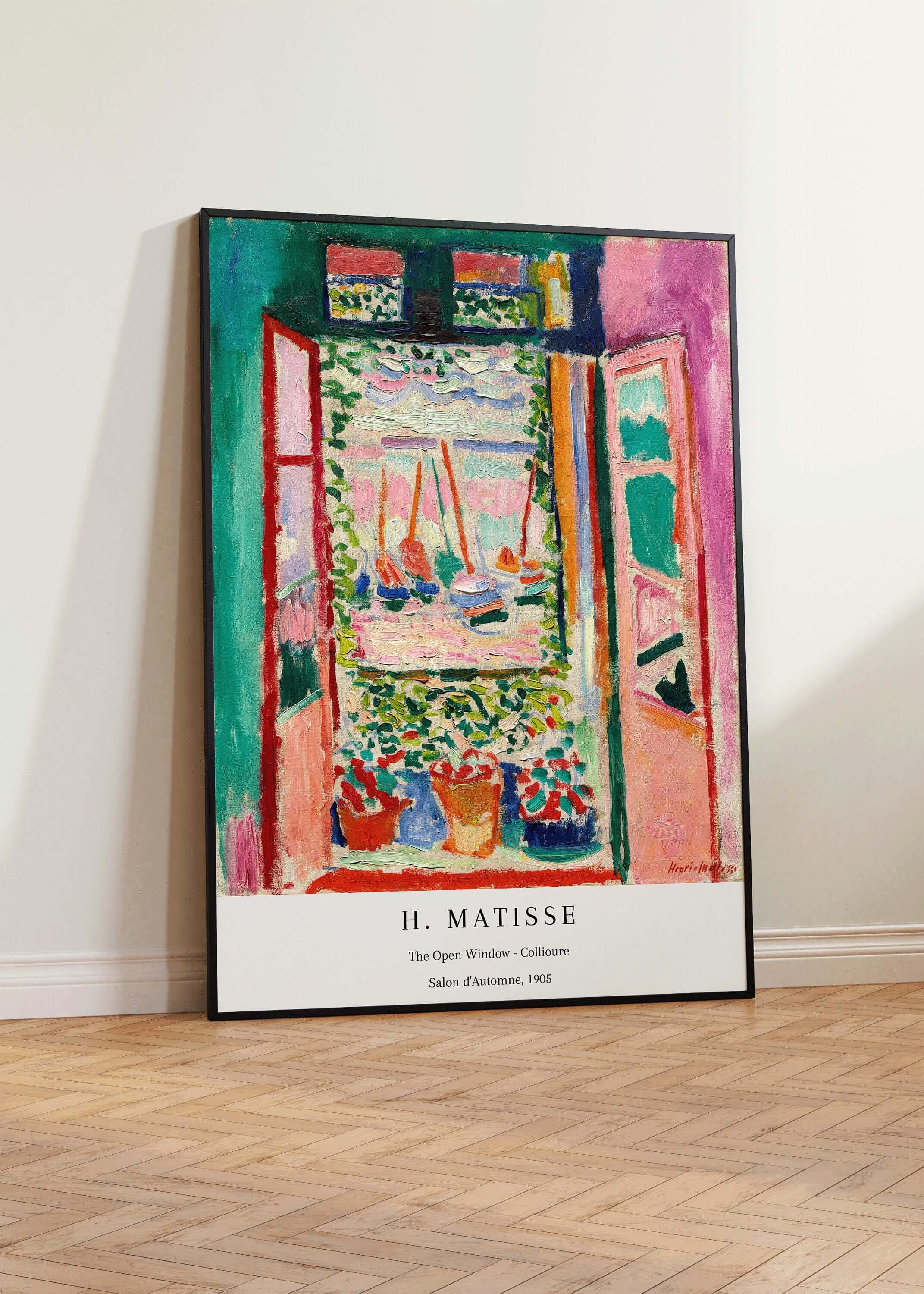 Henri Matisse - The Open Window Collioure | Famous Painting (available framed or unframed) - 9ArtPrints