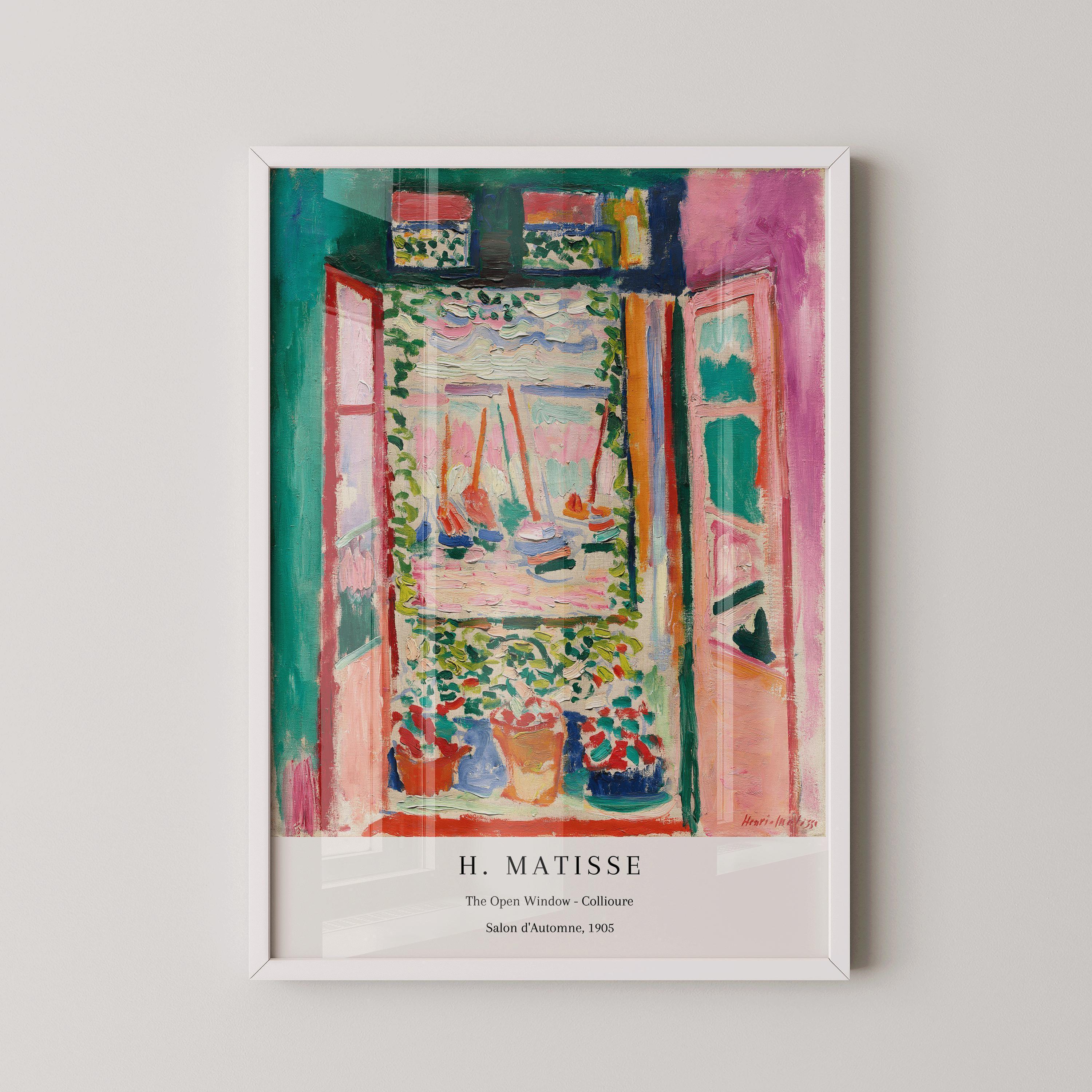 Henri Matisse - The Open Window Collioure | Famous Painting (available handframed or unframed) - 9ArtPrints
