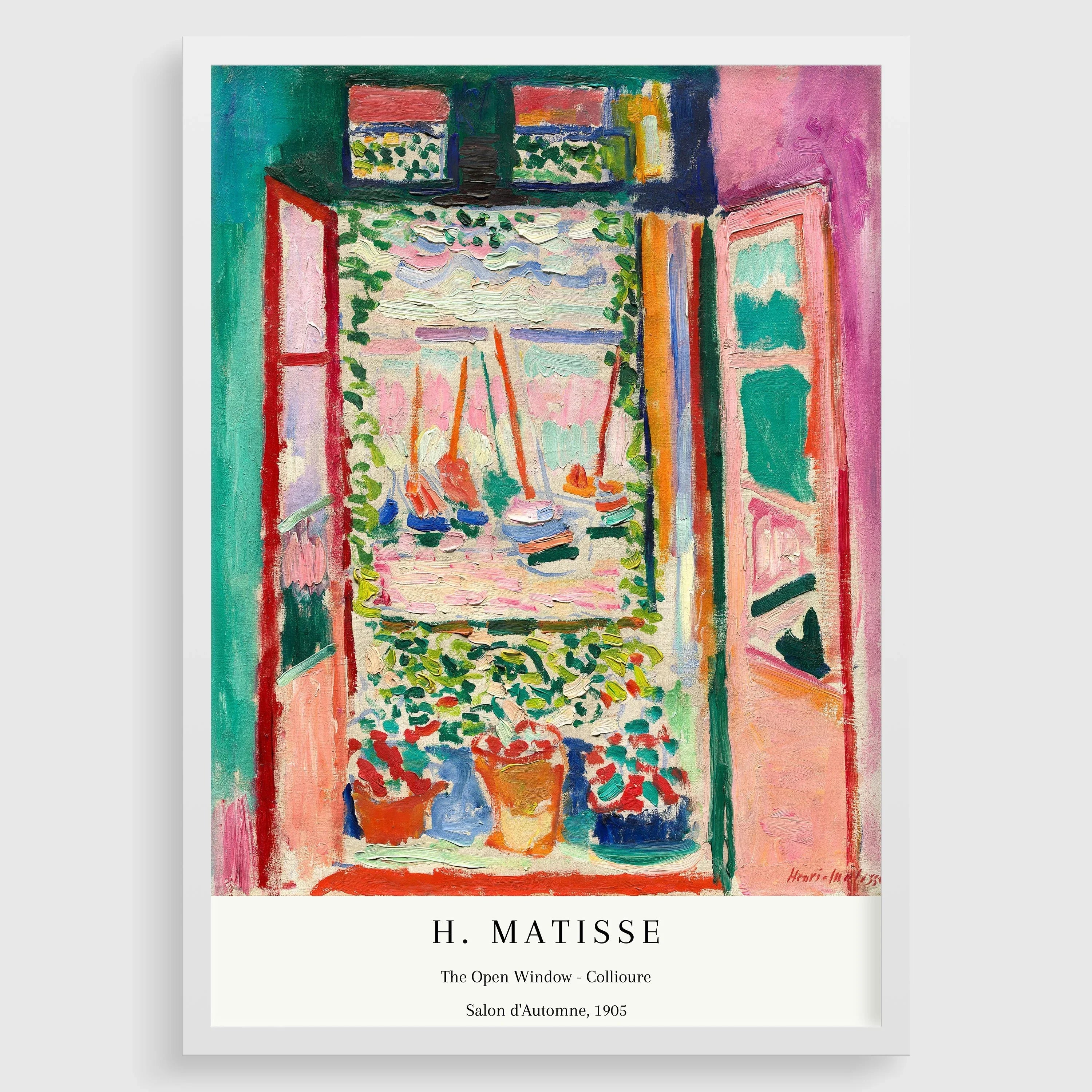 Henri Matisse - The Open Window Collioure | Famous Painting (available handframed or unframed) - 9ArtPrints
