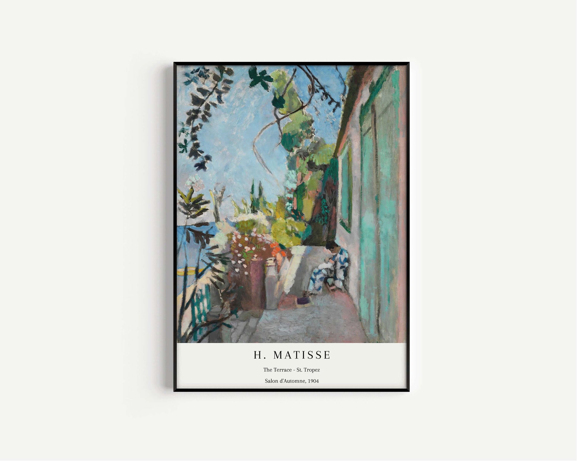 Henri Matisse - The Terrace St. Tropez | Famous Painting (available framed or unframed) - 9ArtPrints