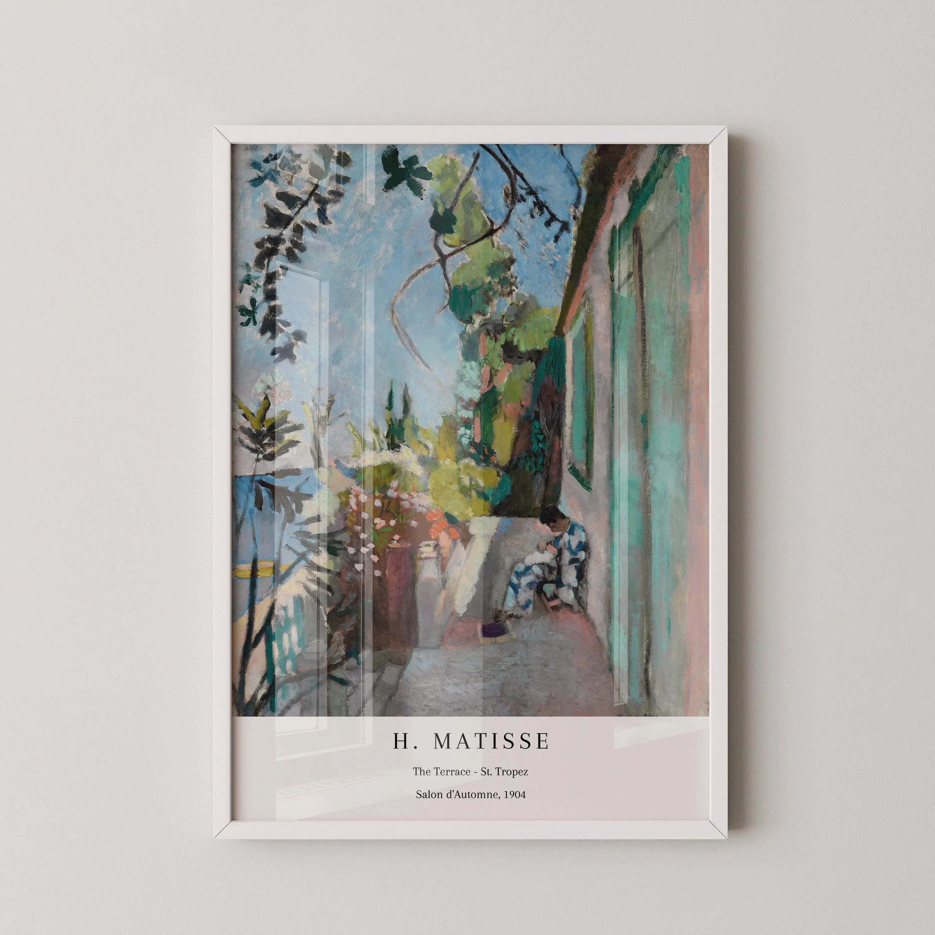 Henri Matisse - The Terrace St. Tropez | Famous Painting (available handframed or unframed) - 9ArtPrints