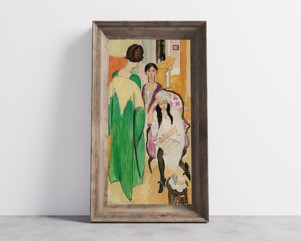 Henri Matisse — Three Sisters with an African Sculpture | Fine Art Print
