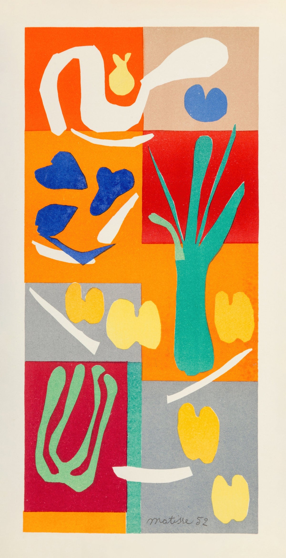 Henri Matisse — Vegetables (Végétaux) | Papiers Découpés Fine Art Print - 9ArtPrints
