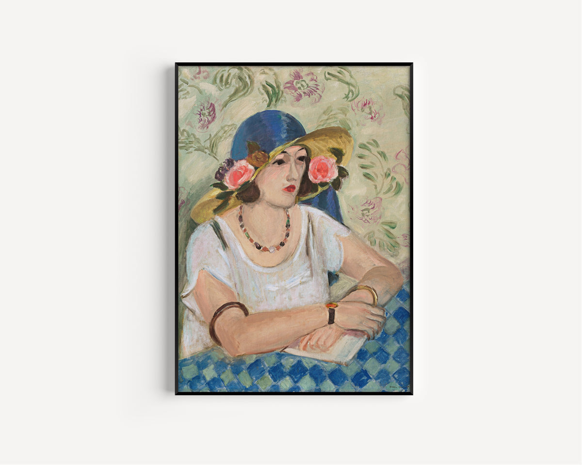 Henri Matisse — Woman with a Flowered Hat | Fine Art Print - 9ArtPrints