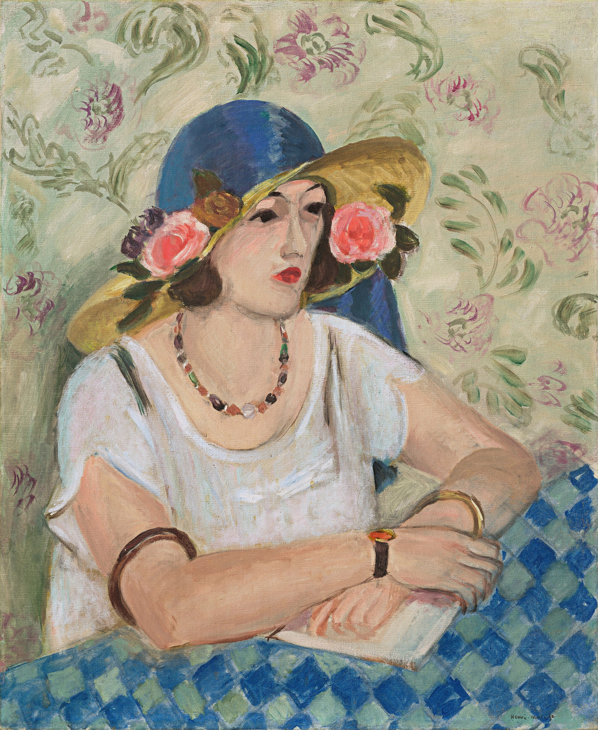 Henri Matisse — Woman with a Flowered Hat | Fine Art Print - 9ArtPrints