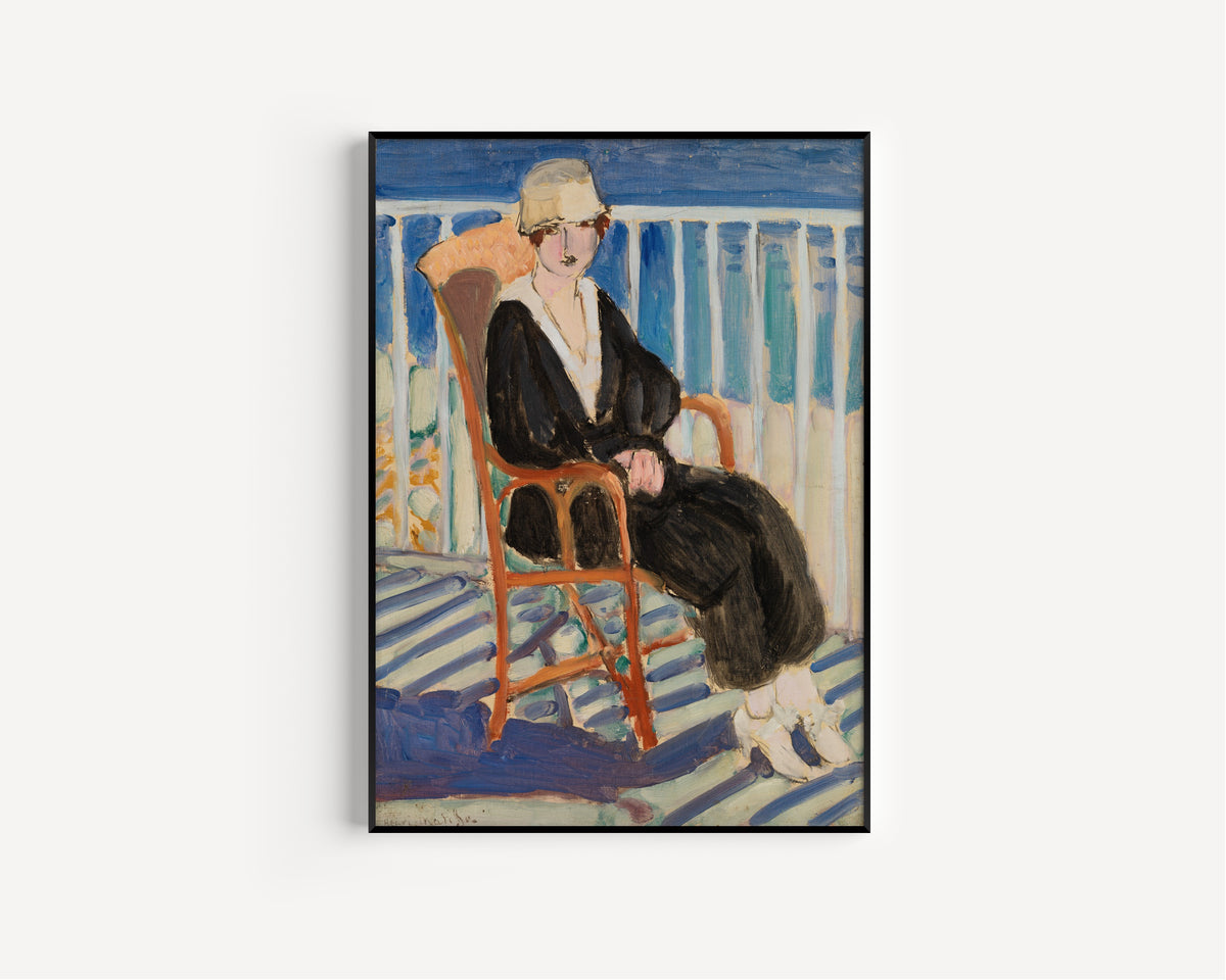 Henri Matisse — Young Girl on a Balcony over the Ocean | Fine Art Print - 9ArtPrints