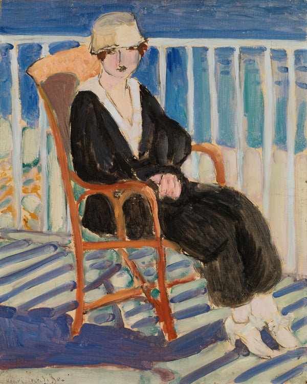 Henri Matisse — Young Girl on a Balcony over the Ocean | Fine Art Print
