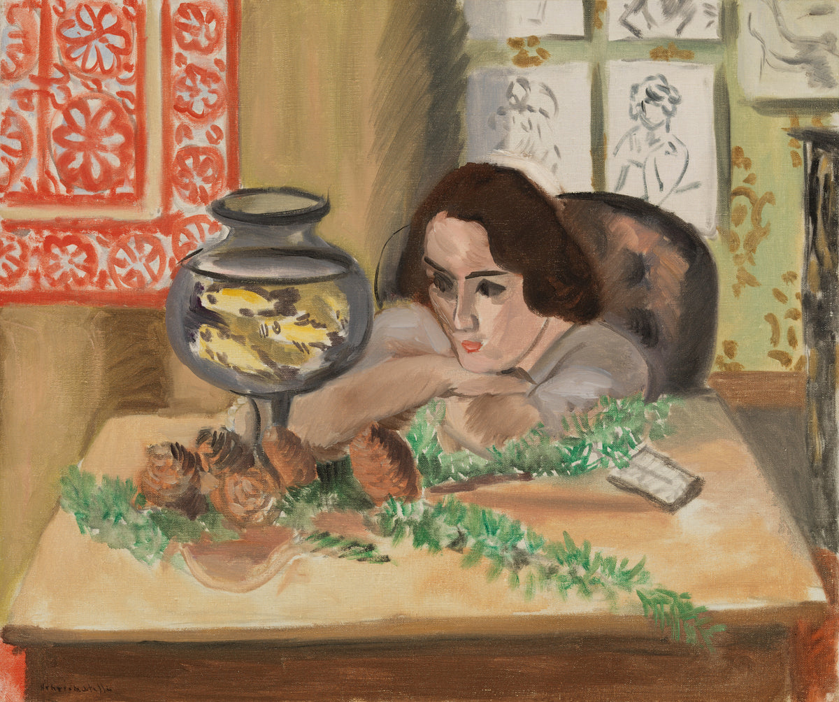 Henri Matisse — Young Woman before an Aquarium | Fine Art Print - 9ArtPrints