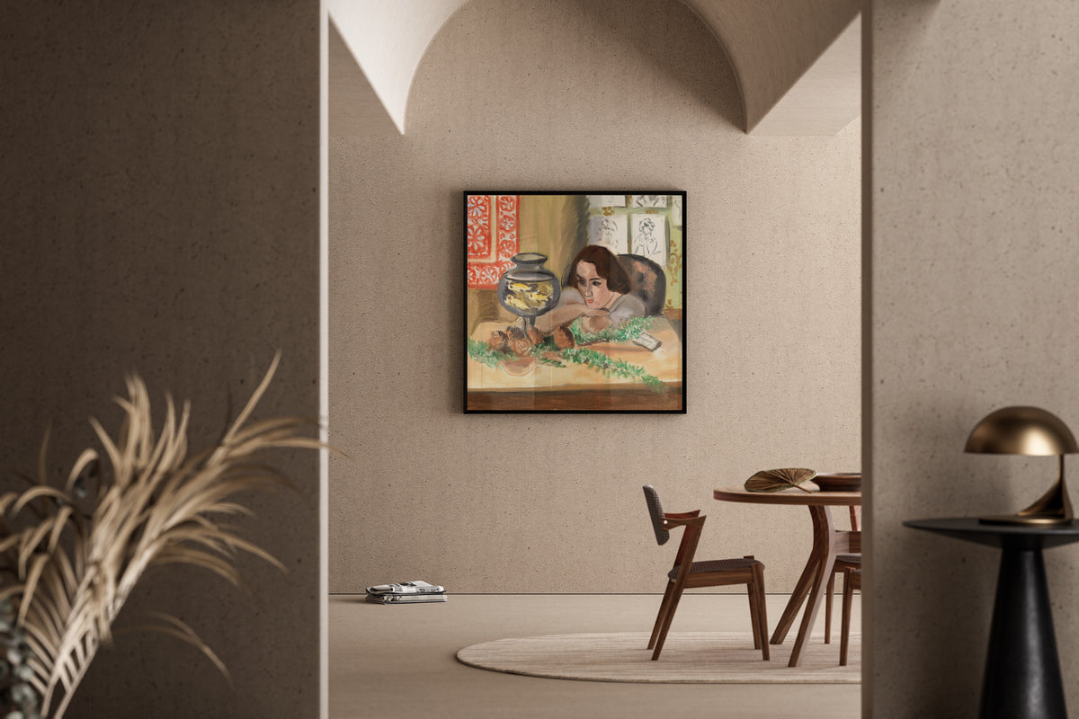 Henri Matisse — Young Woman before an Aquarium | Fine Art Print - 9ArtPrints