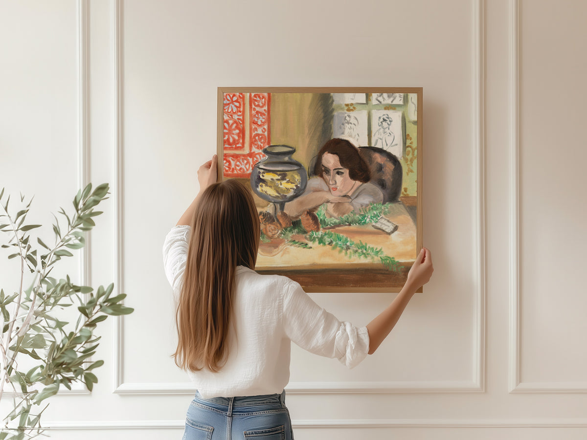 Henri Matisse — Young Woman before an Aquarium | Fine Art Print - 9ArtPrints