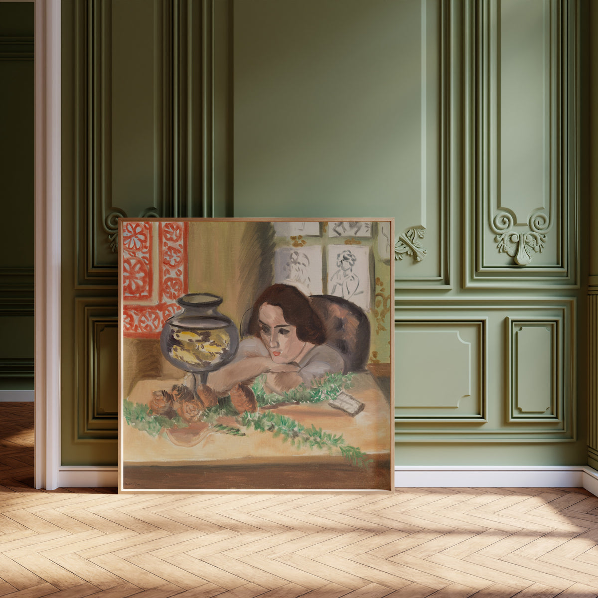 Henri Matisse — Young Woman before an Aquarium | Fine Art Print - 9ArtPrints