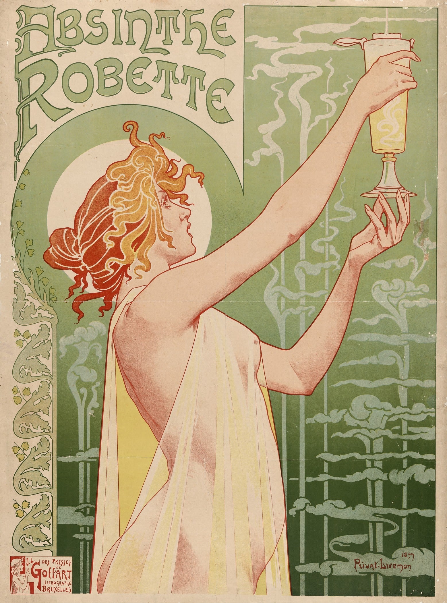 Henri Privat-Livemont — Absinthe Robette | Art Nouveau Poster Print - 9ArtPrints